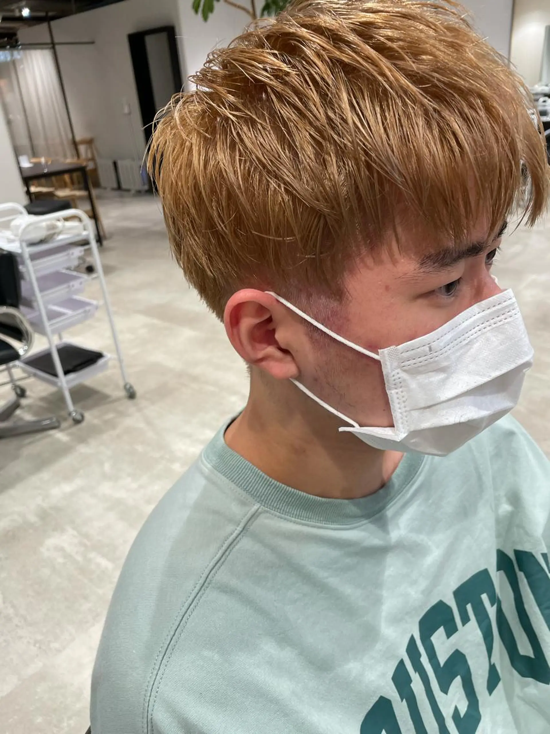 ショート カラー パーマ ヘアアレンジ メンズ パーソナルカラー合わ せたカラー🤍なつみのヘアスタイル