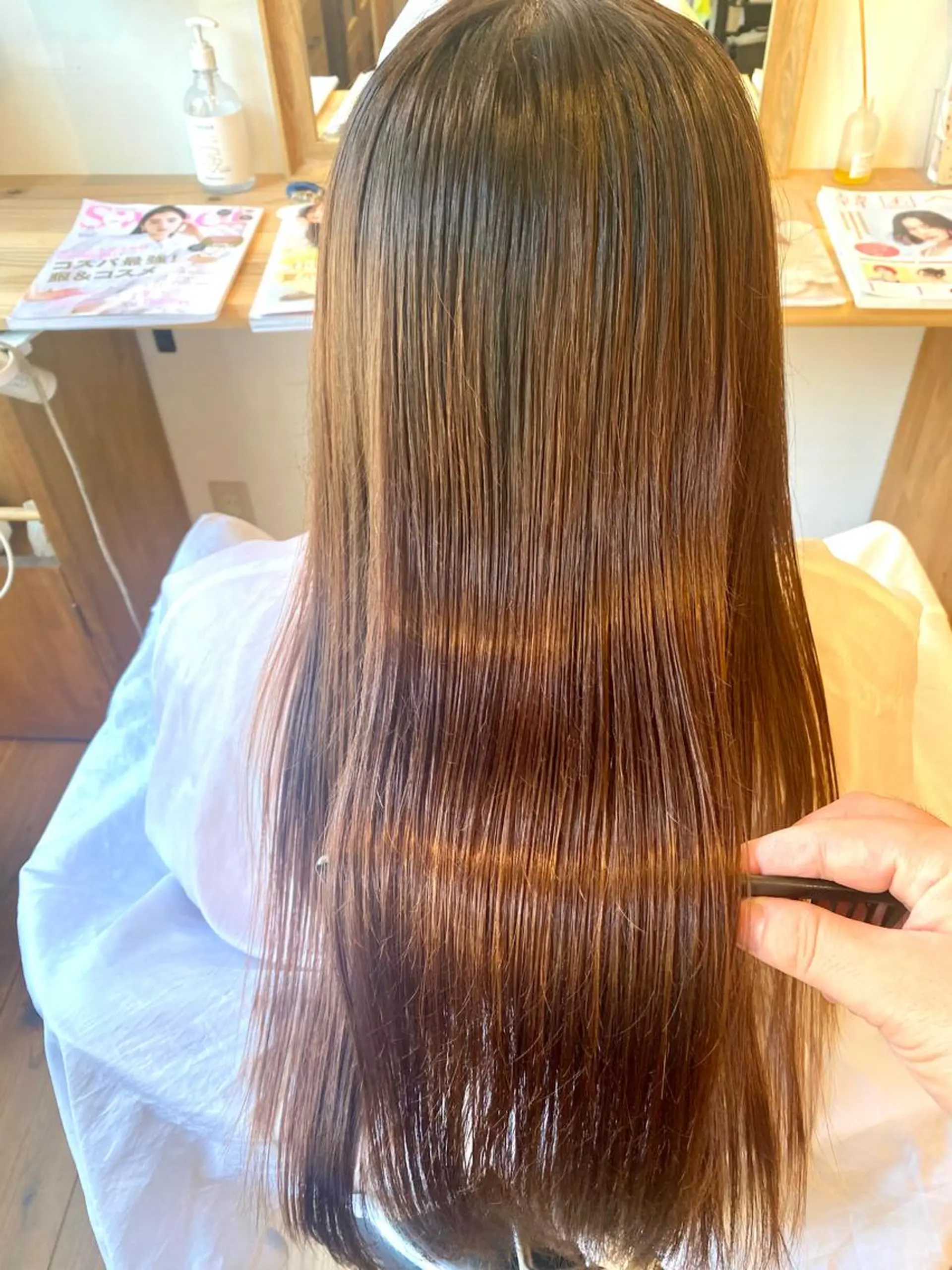 ロング カット トリートメント 髪質改善 大内翔太のヘアスタイル