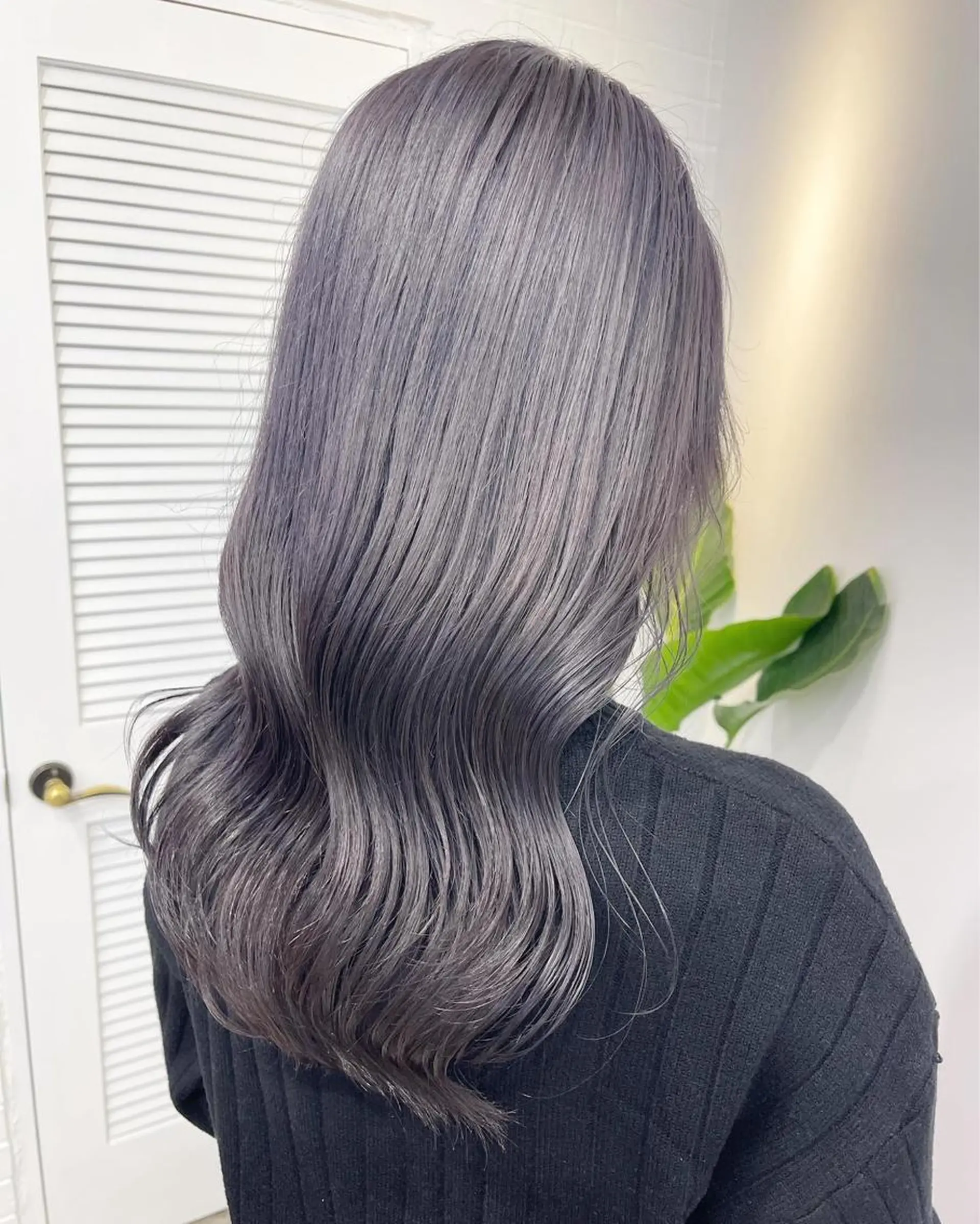 ロング カラー ラベンダーカラー ラベンダーグレー カット ヘアカラー パーマ トリートメント 🌈game🌈 下北沢店のヘアスタイル