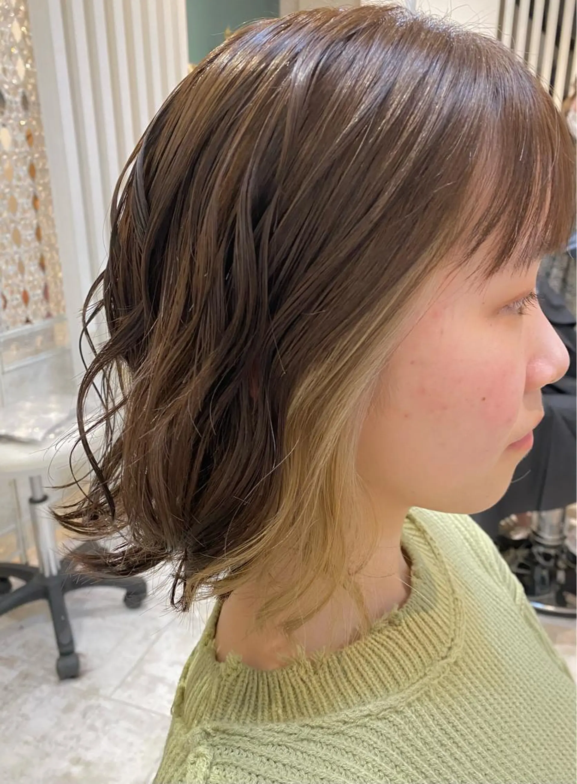 ミディアム カラー ヘアアレンジ Design Color🐰アユミのヘアスタイル