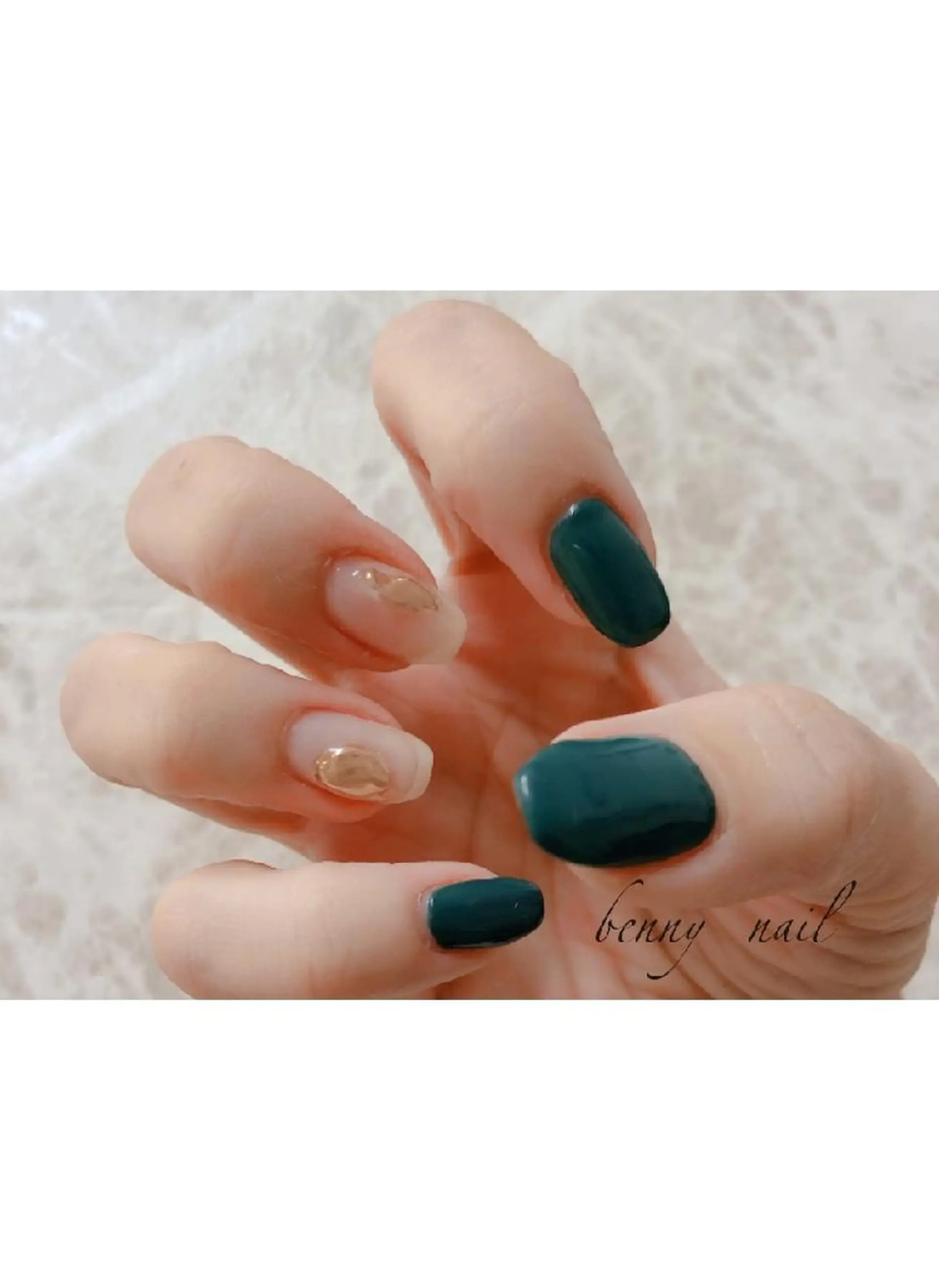 ネイル ニュアンスネイル ハンドネイル 最終受付23時半 benny nailのネイルデザイン