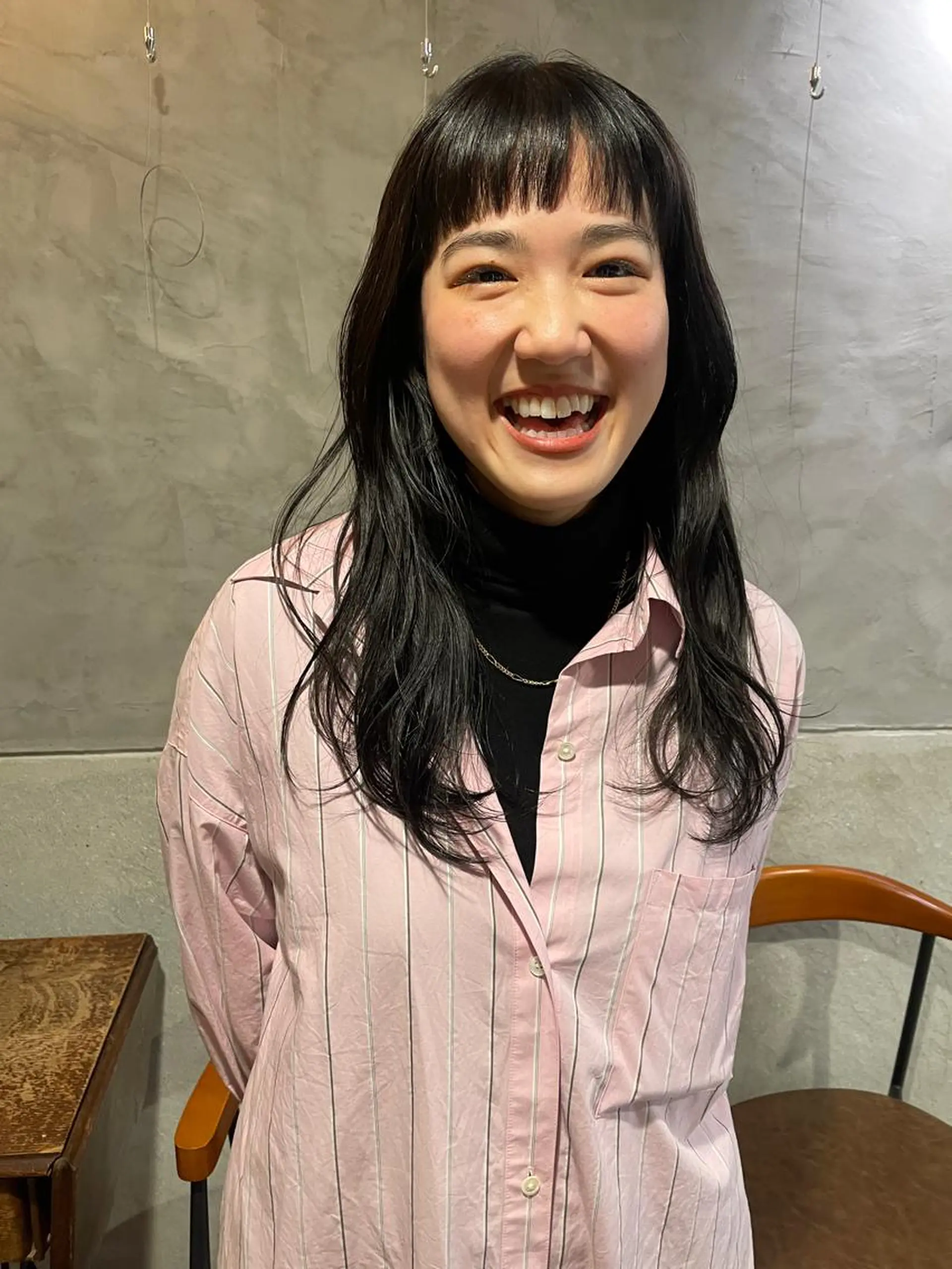 ロング カット ヘアカラー トリートメント さの あやねのヘアスタイル