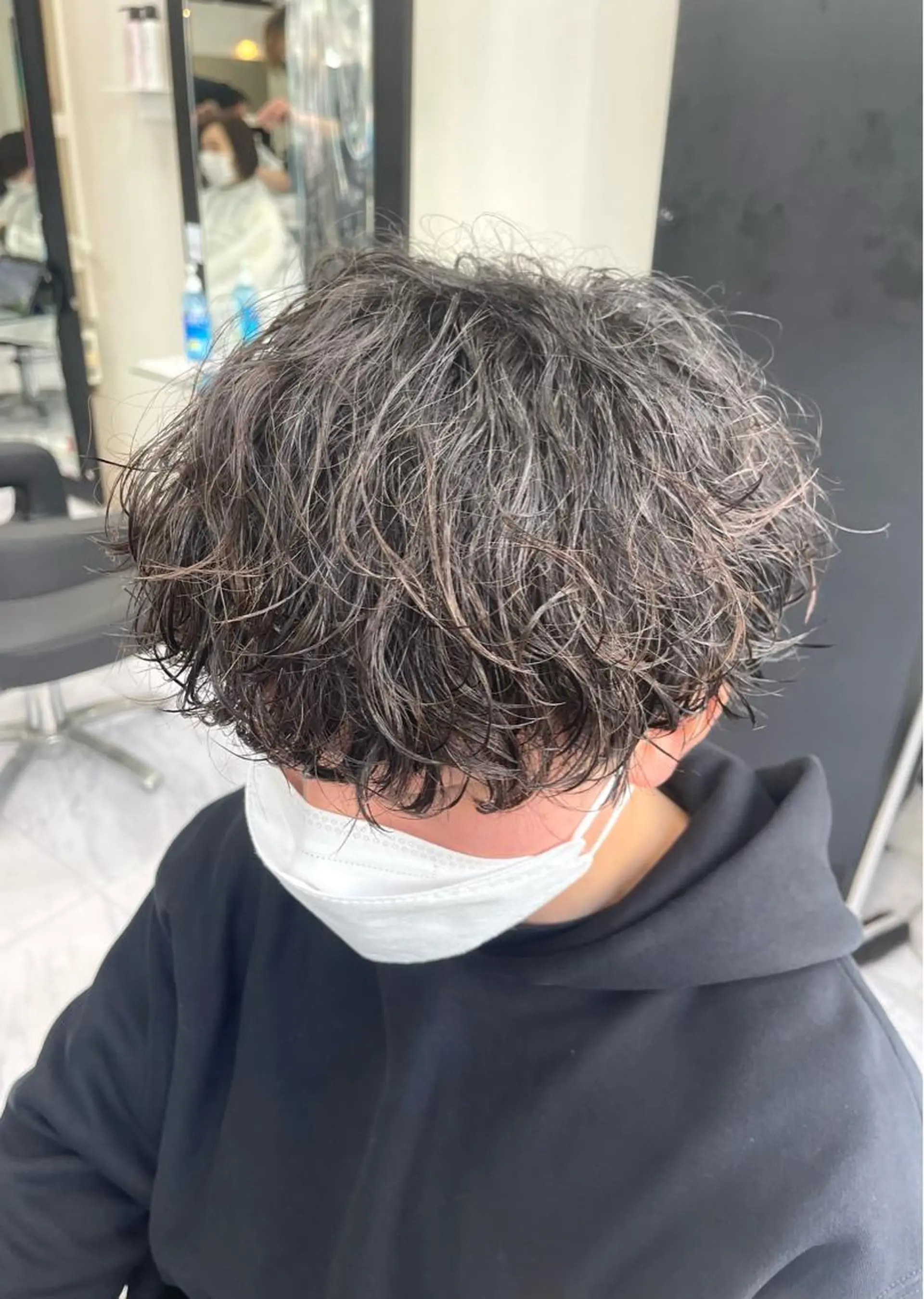 ショート パーマ メンズ メンズパーマ 波巻きパーマ カット パーマ トリートメント ❄️メンズカット 落合諒❄️のヘアスタイル