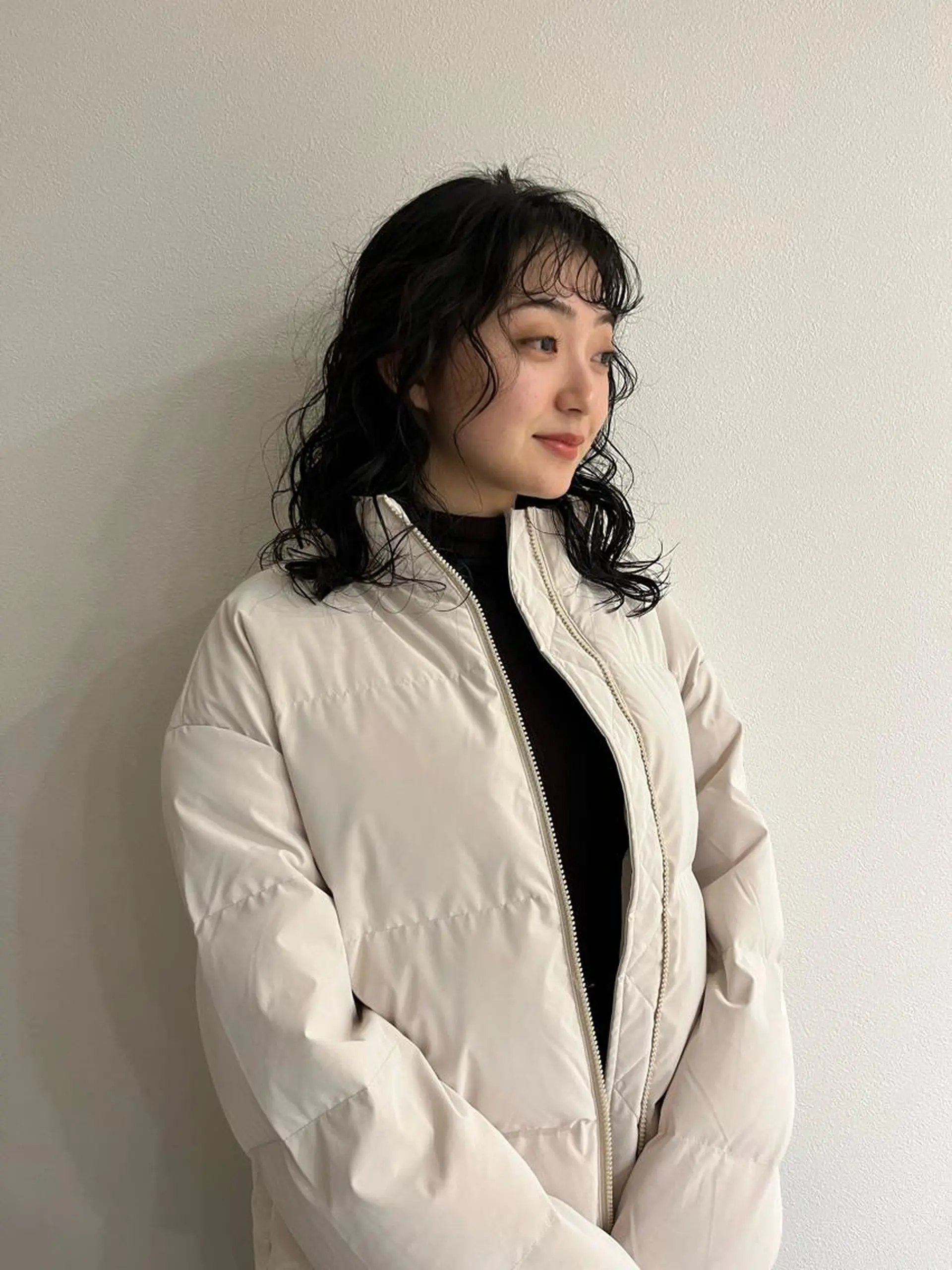 ミディアム パーマ メンズハイトーン/栄 /イトウタケルのヘアスタイル