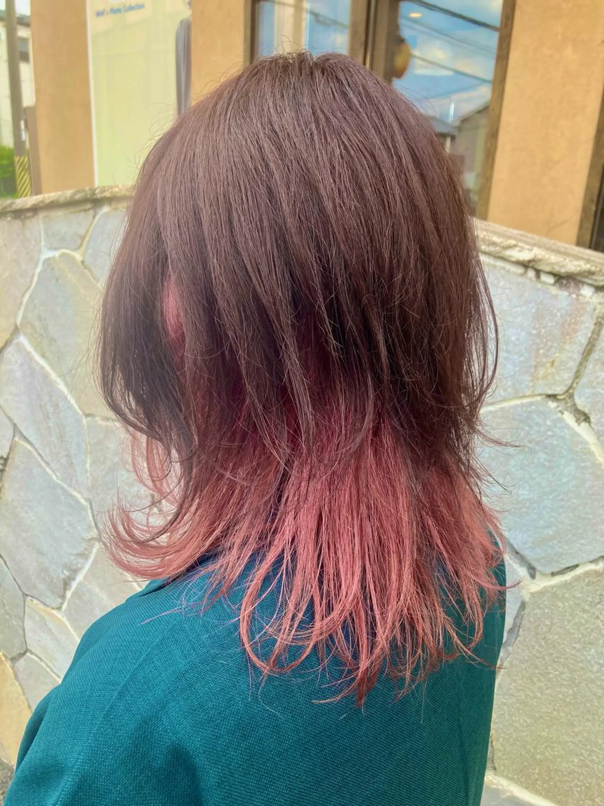 セミロング カラー WEST✂︎前田 明宏✂︎大和高田のヘアスタイル