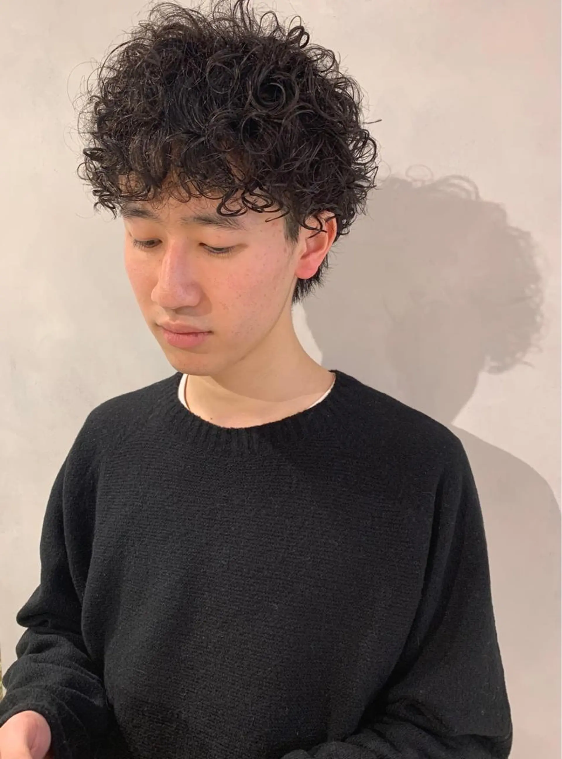 ミディアム パーマ メンズ メンズスタイリスト リュウジのヘアスタイル