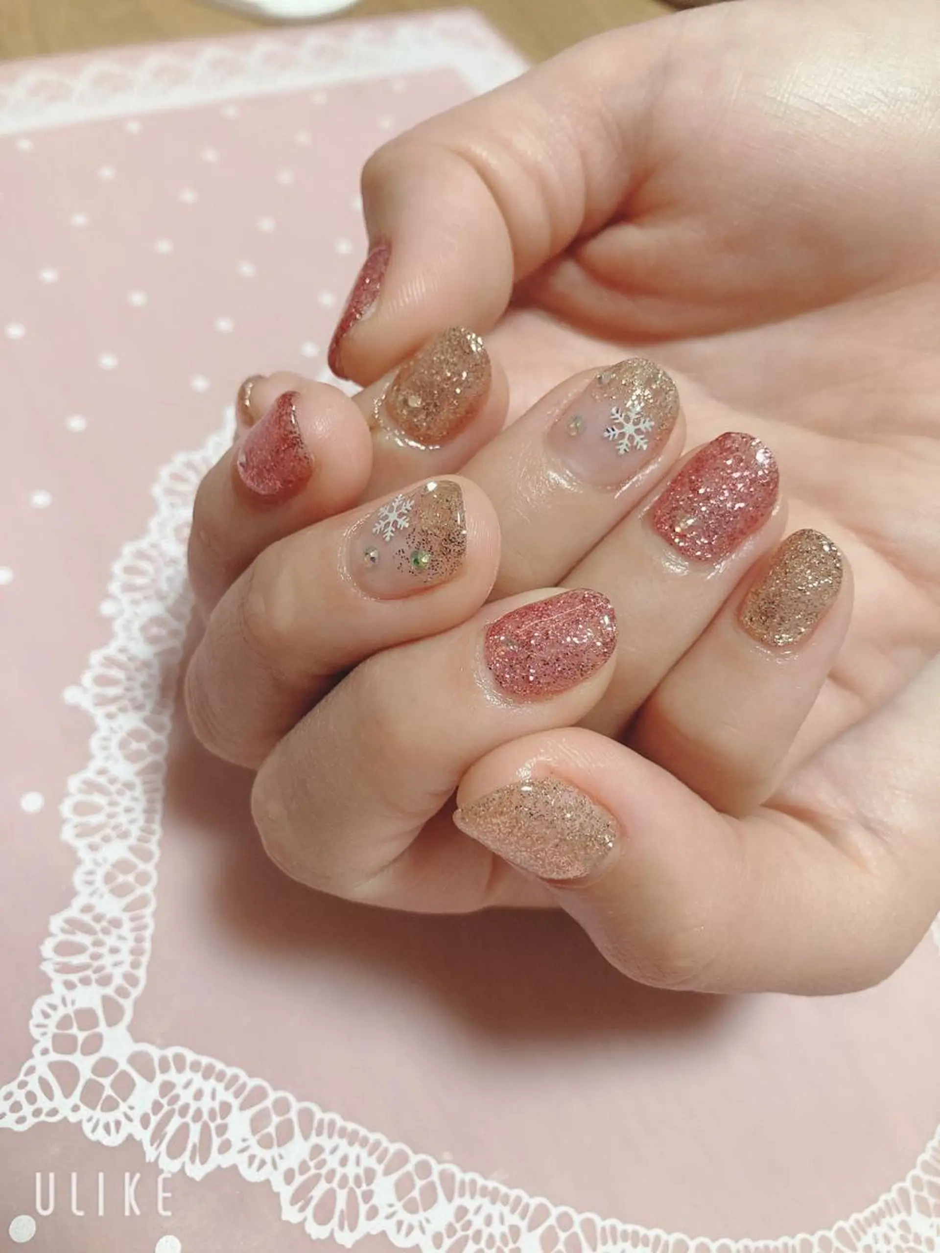 ネイル ラメ(グリッター) ラメグラデーション ワンカラーネイル Nail Salon KRのネイルデザイン