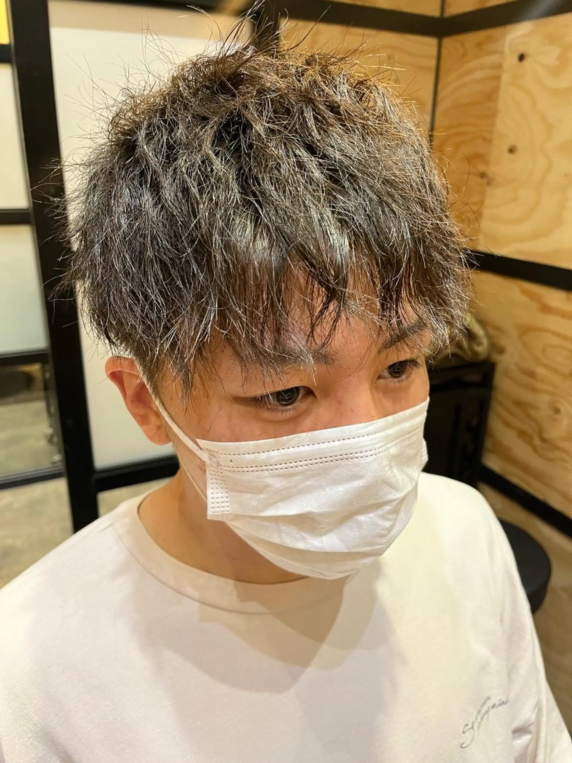 ショート カラー パーマ ヘアアレンジ メンズ キッズ ネイル マツエク・マツパ アイブロウ 切りっぱなしボブ メンズパーマ メンズアイブロウ ボブ ショートヘア カット パーマ times salon名駅所属・久木原 ゆりのヘアスタイル
