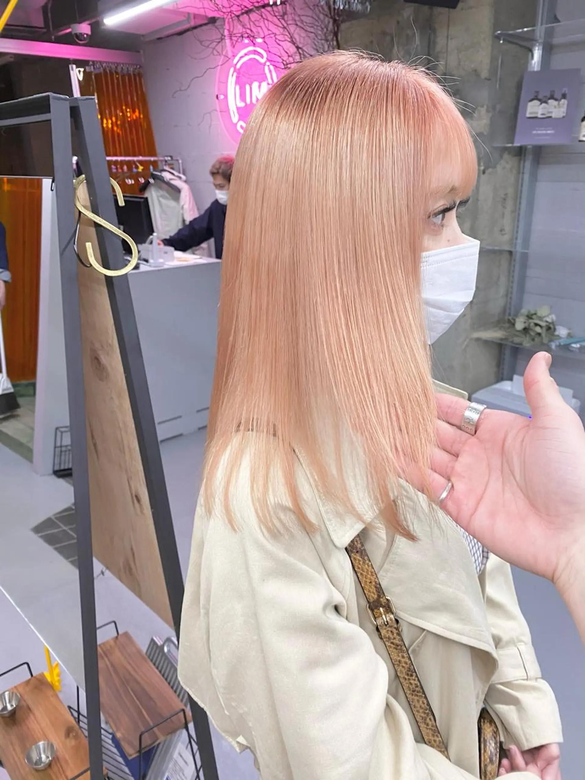 カラー オレンジ 谷口 優冴のヘアスタイル