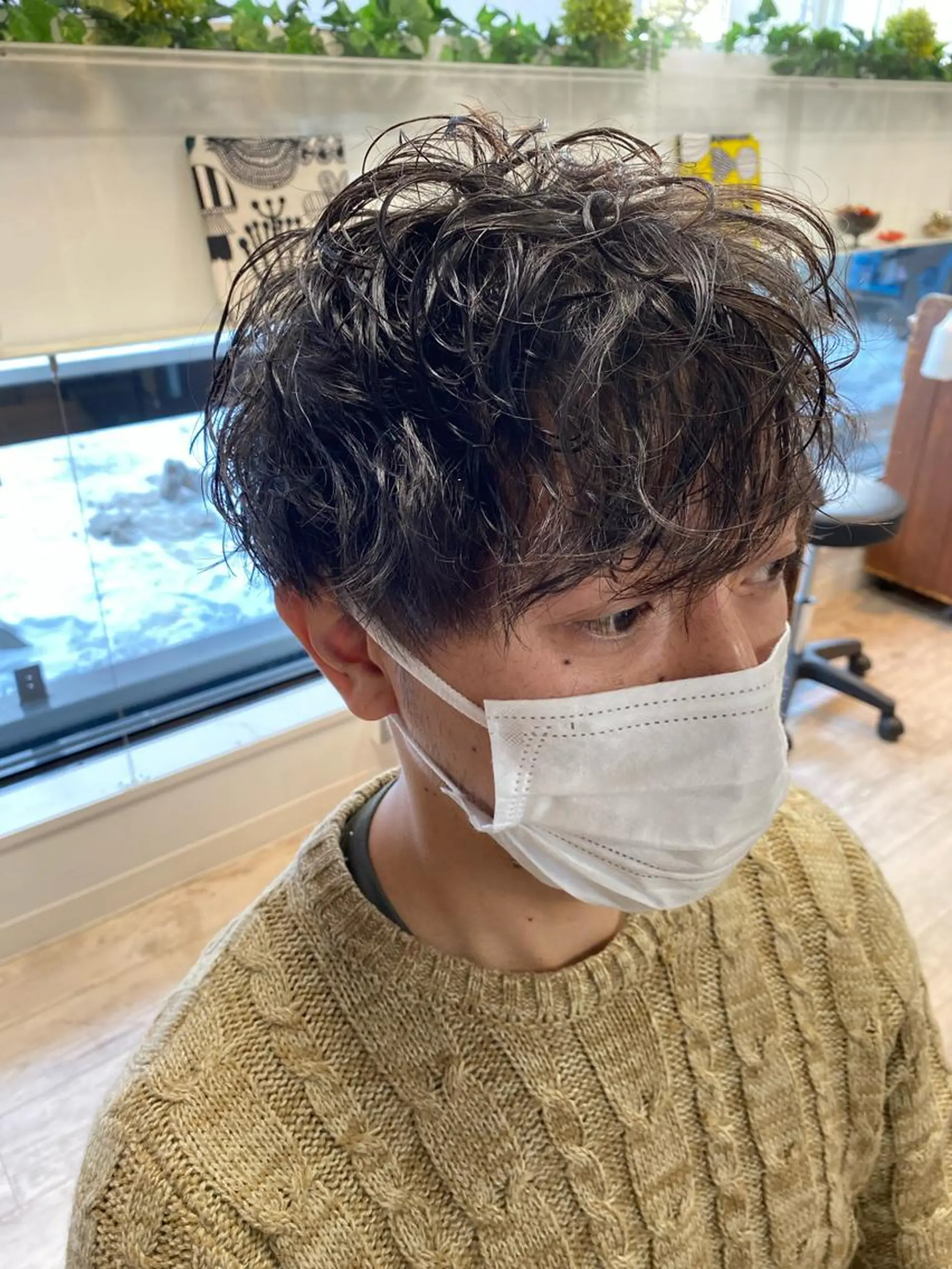 パーマ メンズ 波巻きスパイラル/ メンズパーマ/ゆうひのヘアスタイル