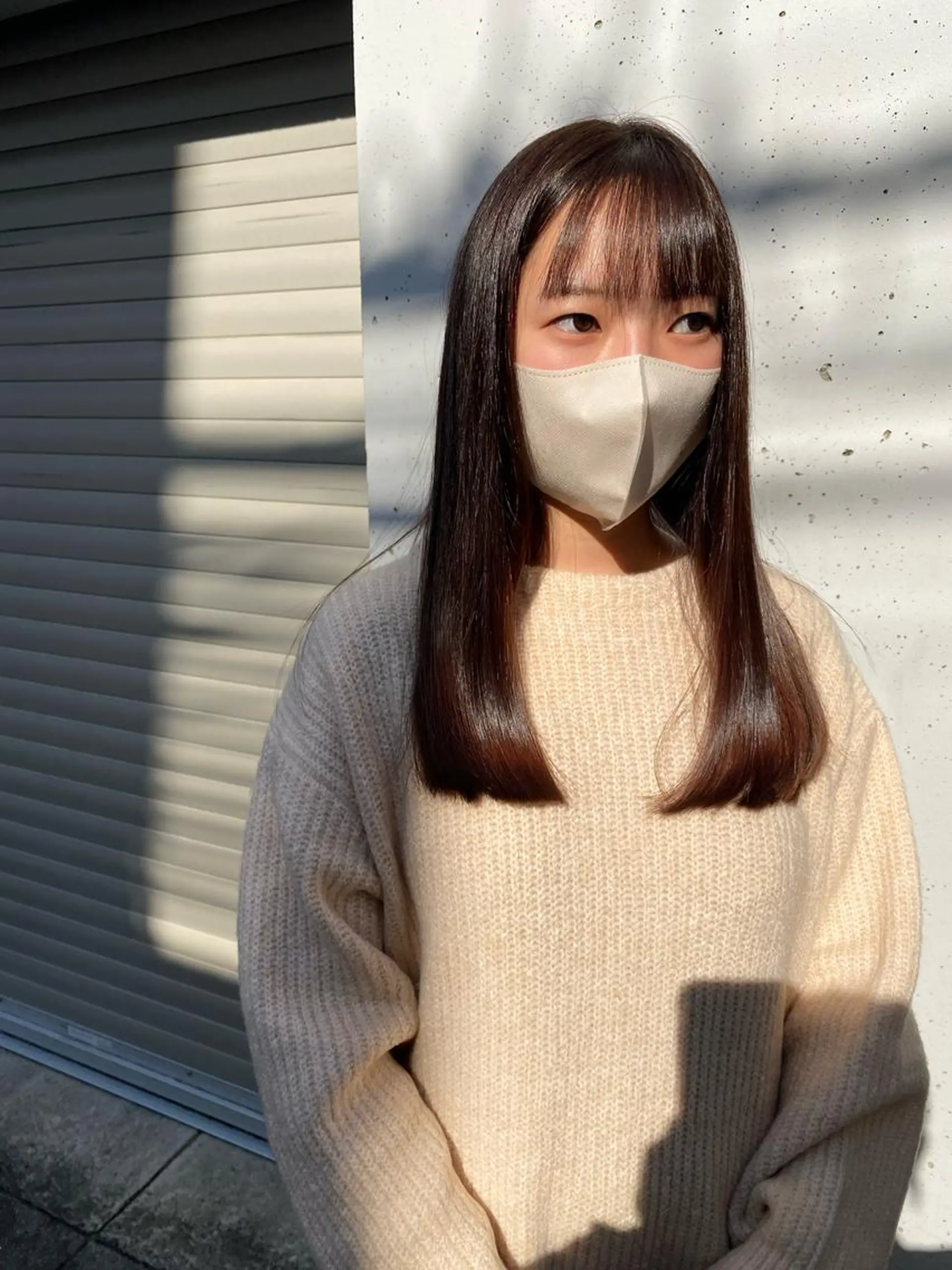 セミロング カラー お任せヘア☘️☘️ 及川渚のヘアスタイル