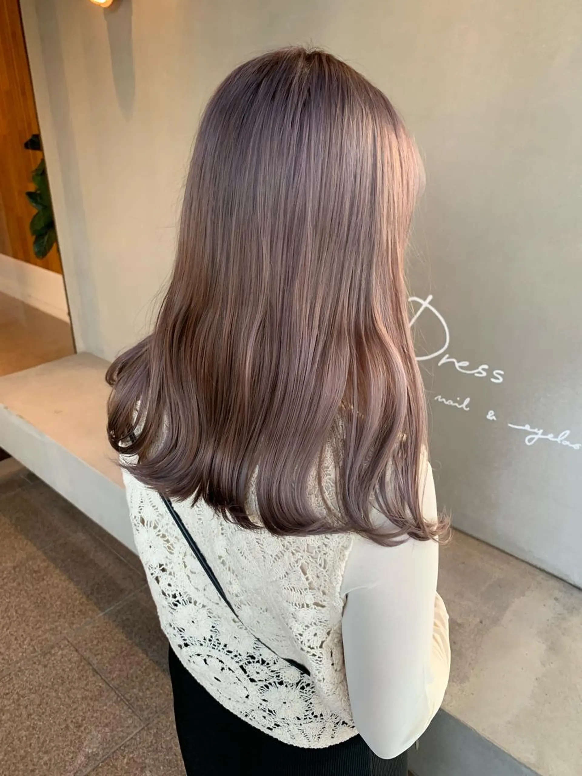 セミロング カラー ブリーチ ブリーチ/アレンジ 天満/chihiroのヘアスタイル