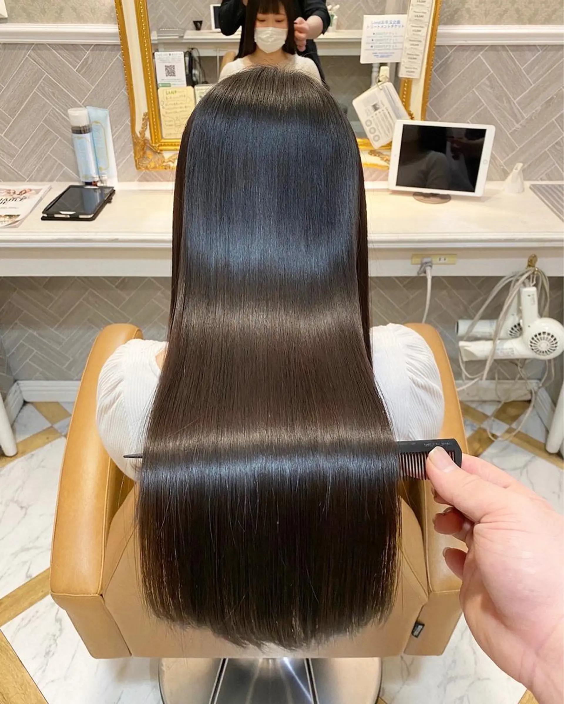 ロング 縮毛矯正 トリートメント R'eel所属・ボブ／髪質改善 ／銀座のヘアスタイル