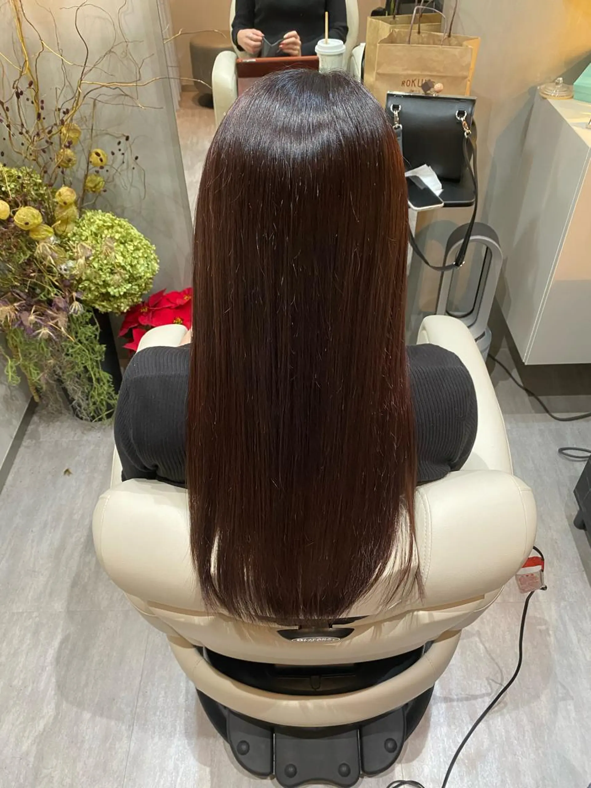 ロング カット 縮毛矯正 La paix所属・パーソナルカラー lapiax阿部のヘアスタイル