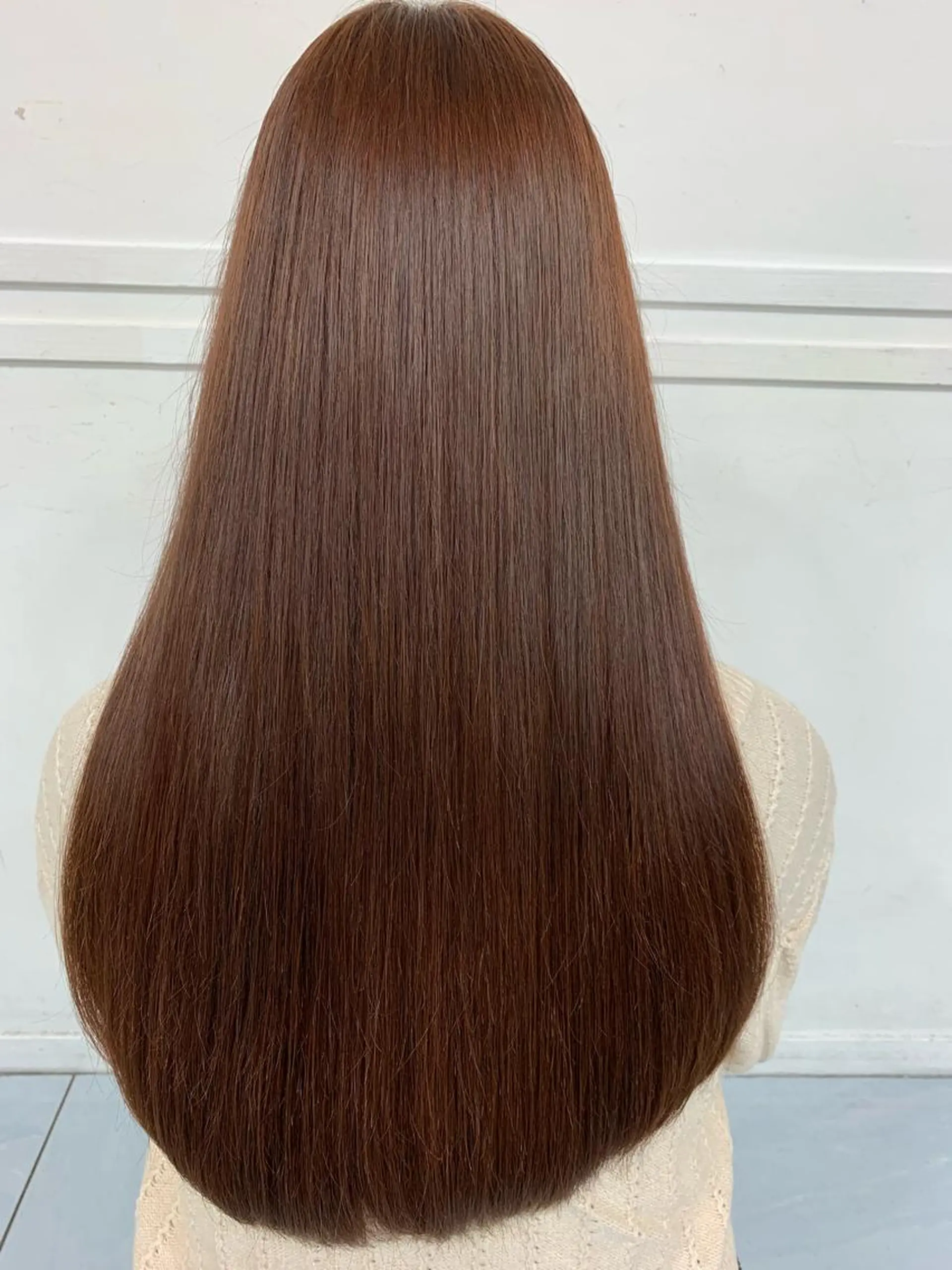 ロング パーマ 縮毛矯正 髪質改善/縮毛矯正 /ブリーチ矯正/岡部のヘアスタイル