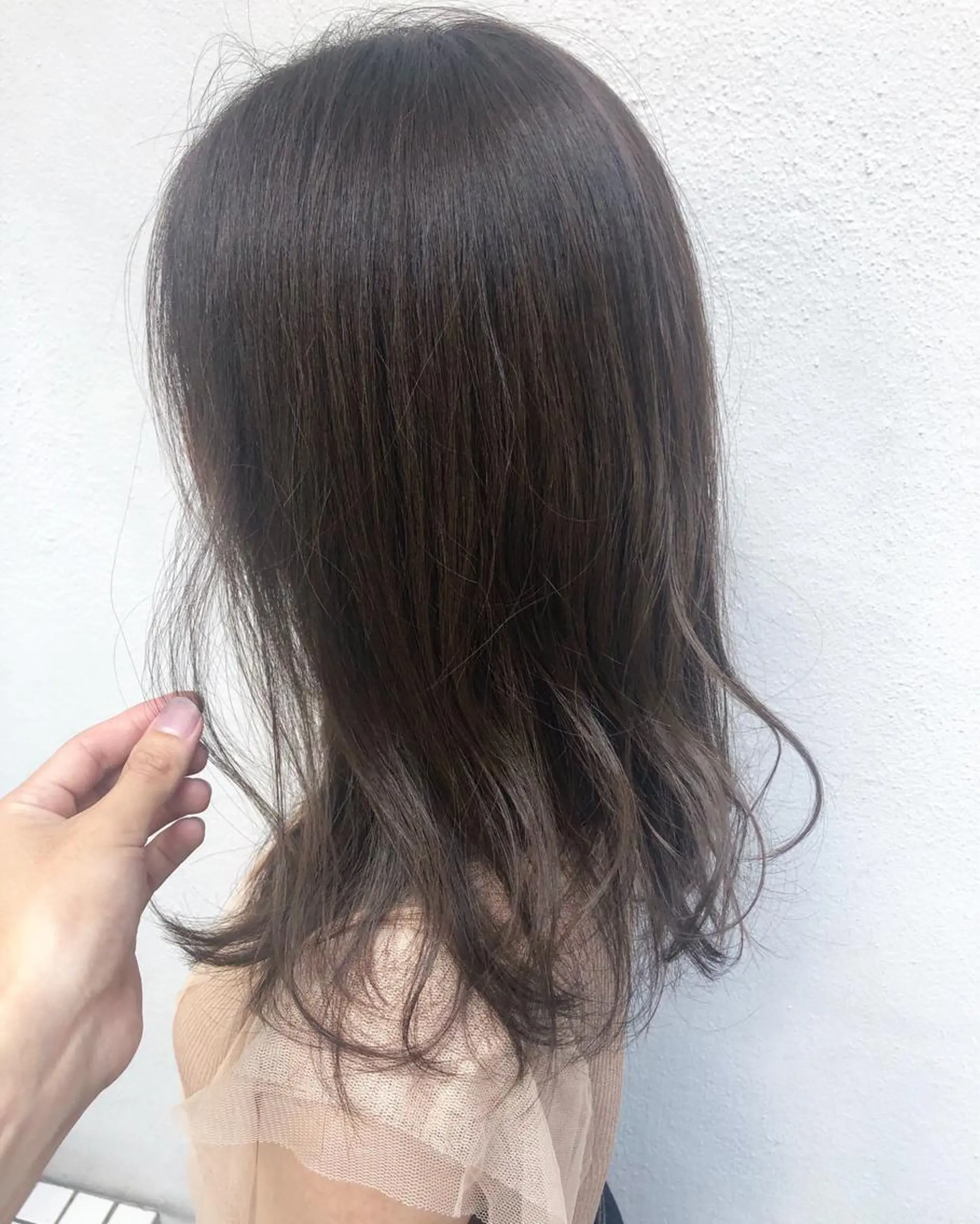 セミロング カラー 髪質改善/艶髪 やまなかのヘアスタイル