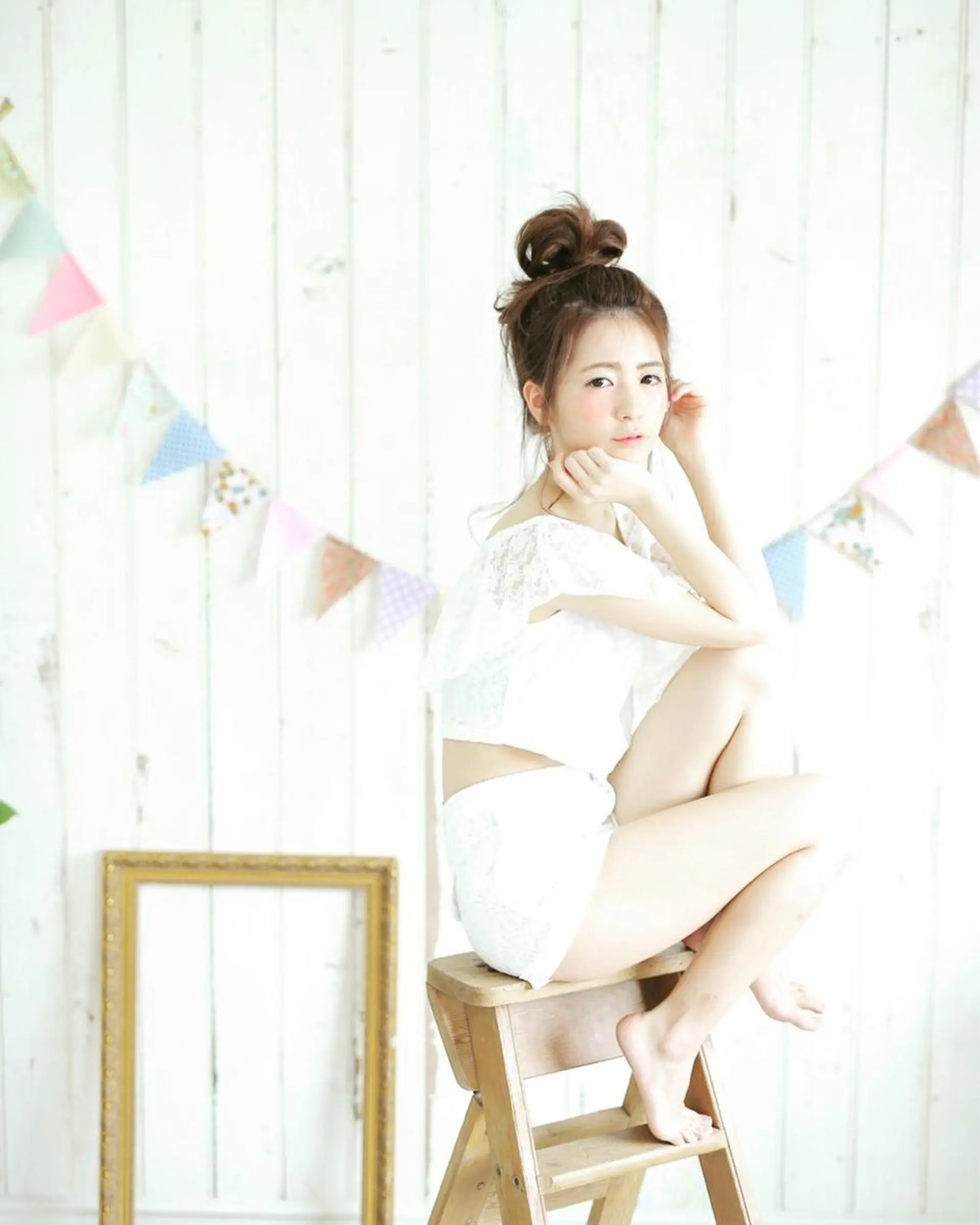 セミロング カラー ヘアアレンジ バレイヤージュ ブリーチ ダブルカラー グラデーションカラー ハイライトカラー hair salon mementoのヘアスタイル