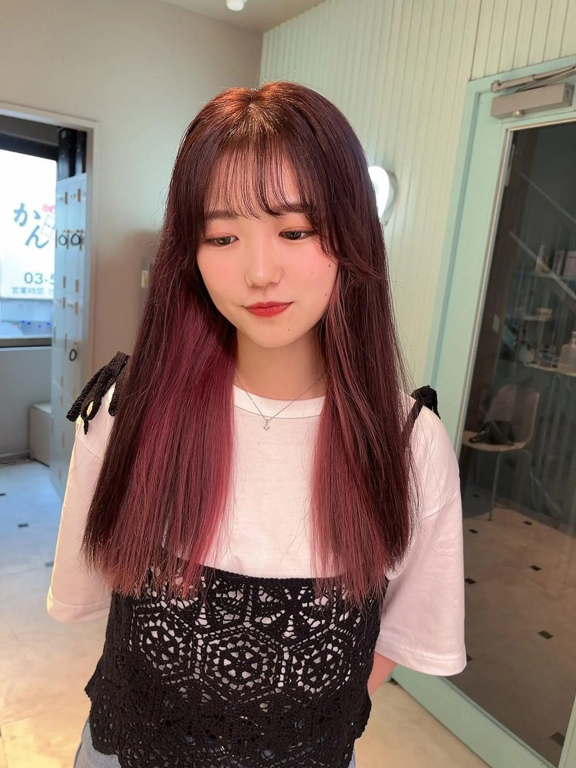 セミロング カラー ヘアアレンジ メンズ 愛されカラー🩷 はるなのヘアスタイル