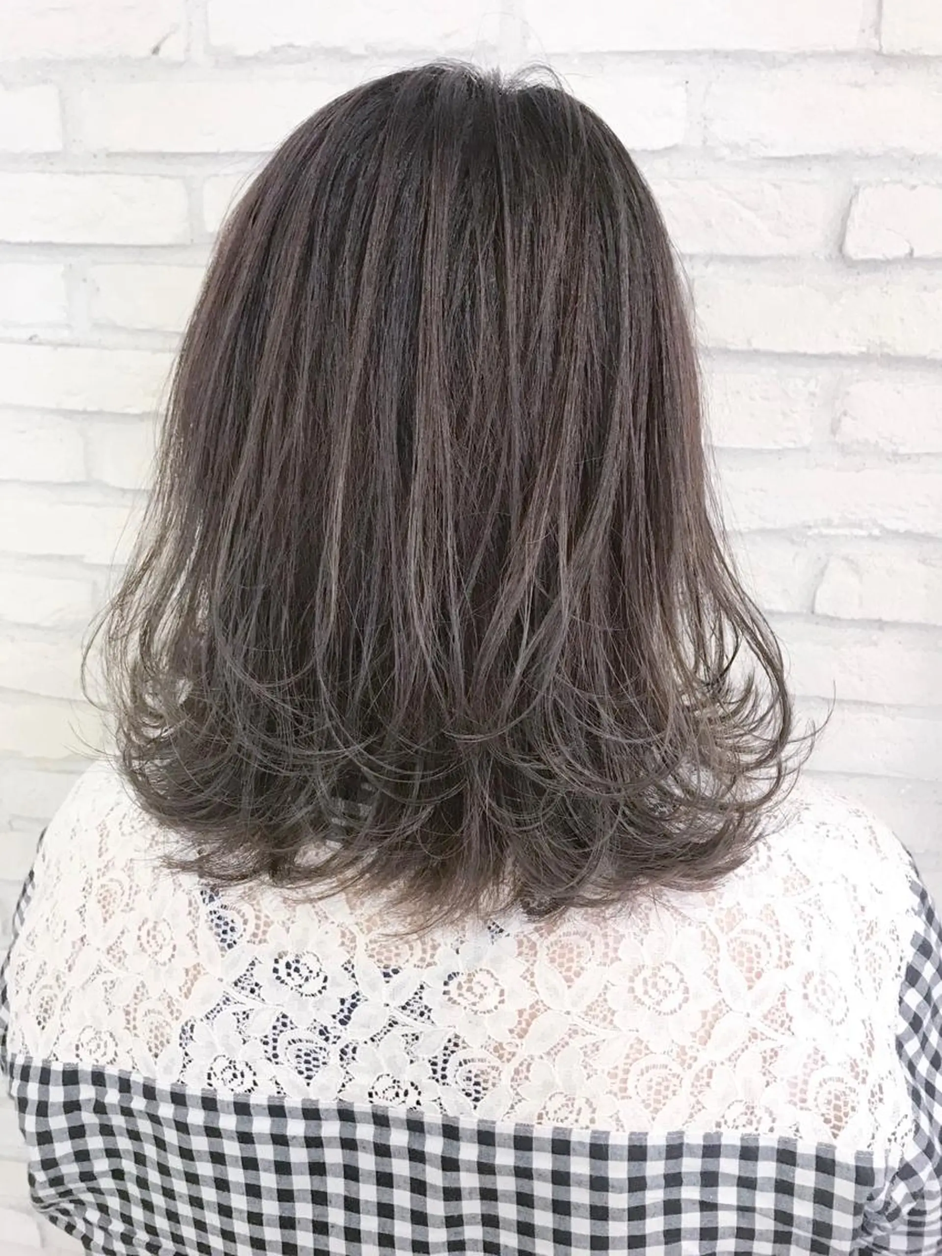 ミディアム カラー 透明感カラー ハイライトカラー ハイライト 横浜🍒ルーツカラー エクステ／RIEのヘアスタイル