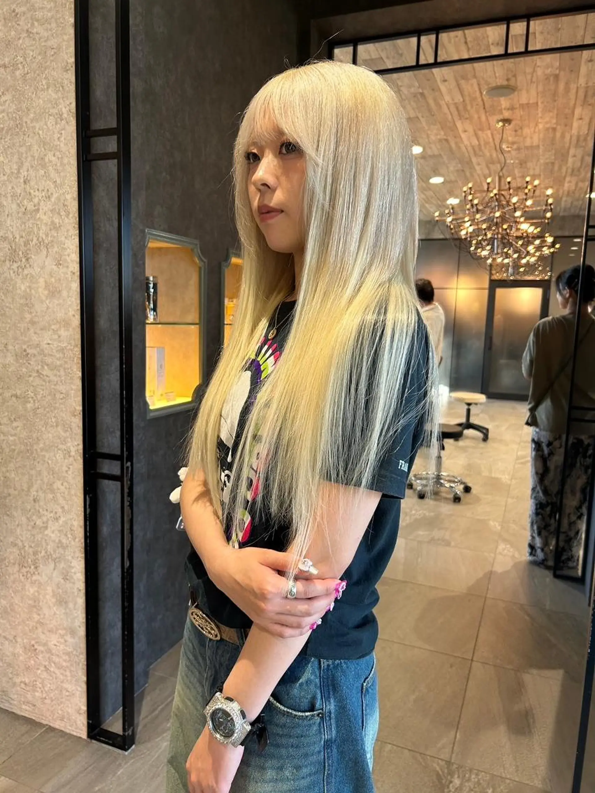 カラー ヘアアレンジ ブリーチ ハイトーンカラー ヘアカラー トリートメント Kobayashi ハイライト/ショートのヘアスタイル