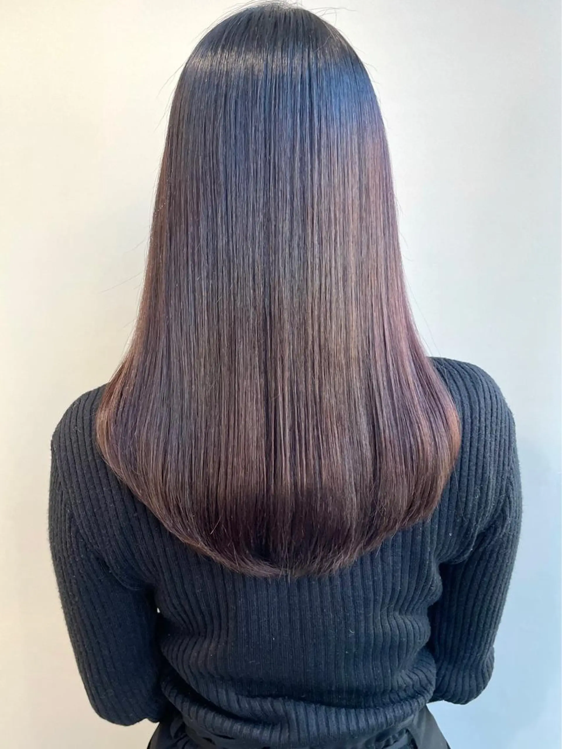 ロング 縮毛矯正 壽真央 /ブリーチカラーのヘアスタイル