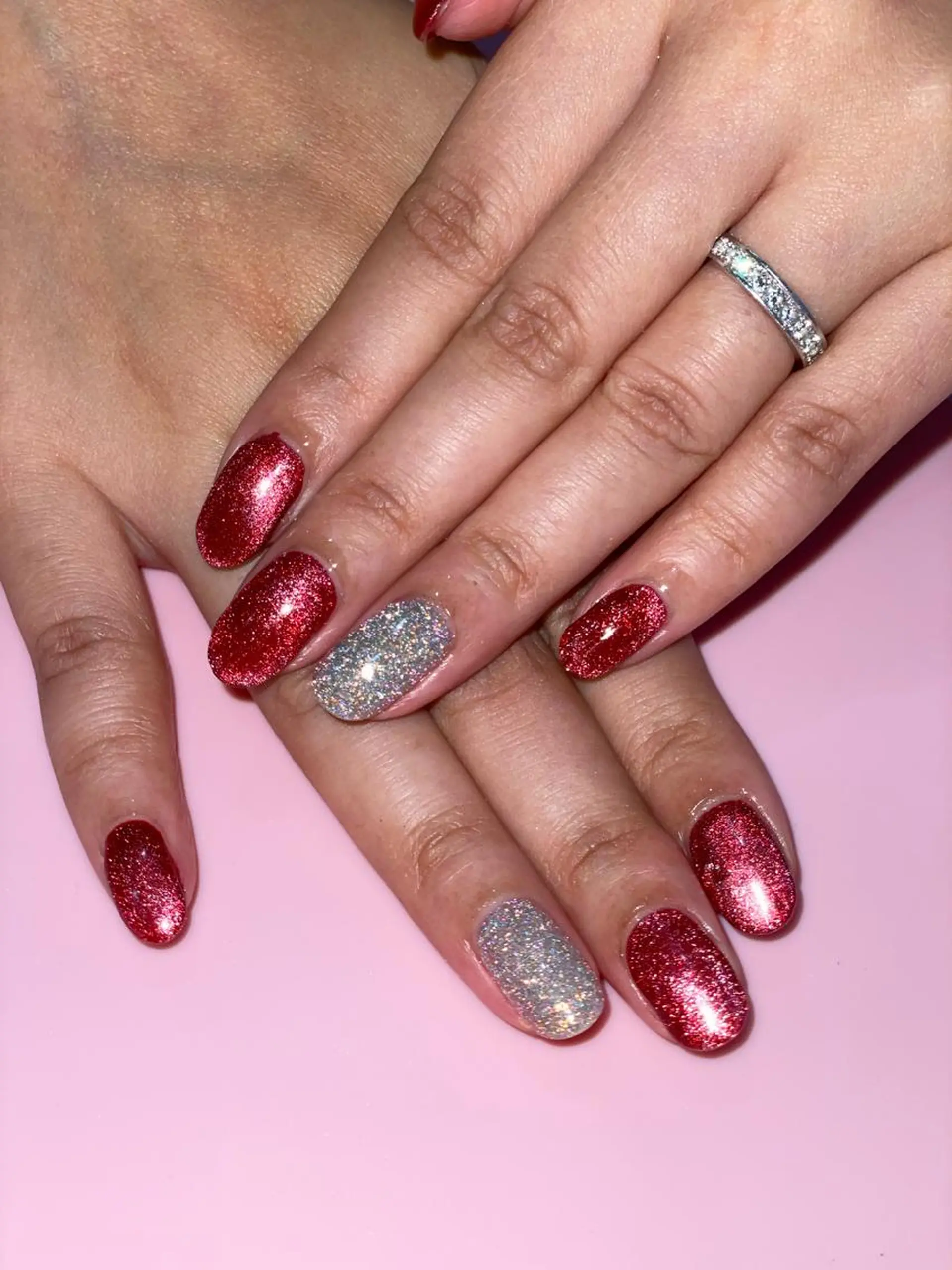 ショート ネイル フラッシュネイル マグネットネイル ハンドネイル 《LB》ラブリエ Nail&eyeのマツエク・マツパデザイン