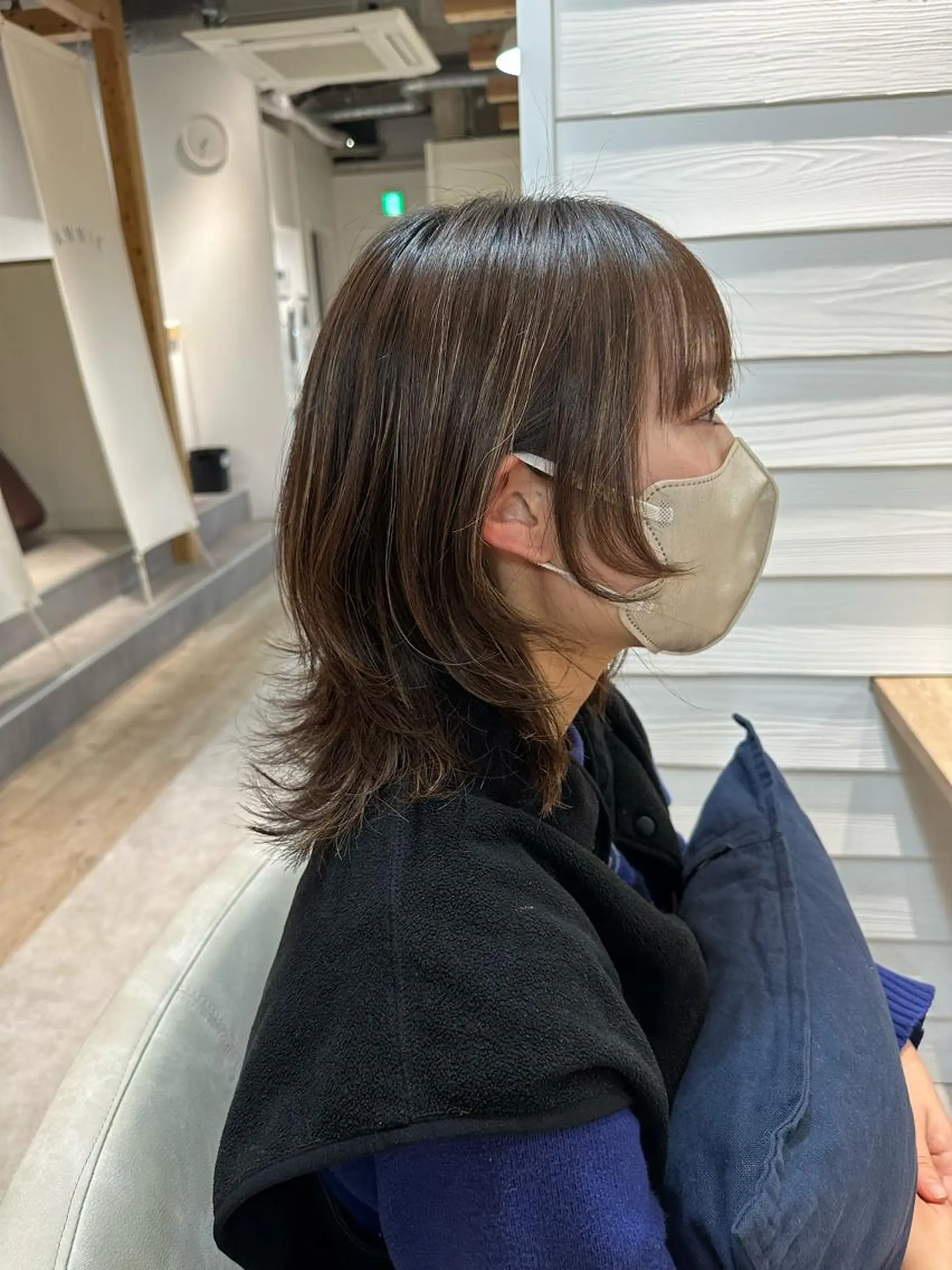 ミディアム ハイライト カット トリートメント Annie 吉田 裕美のヘアスタイル