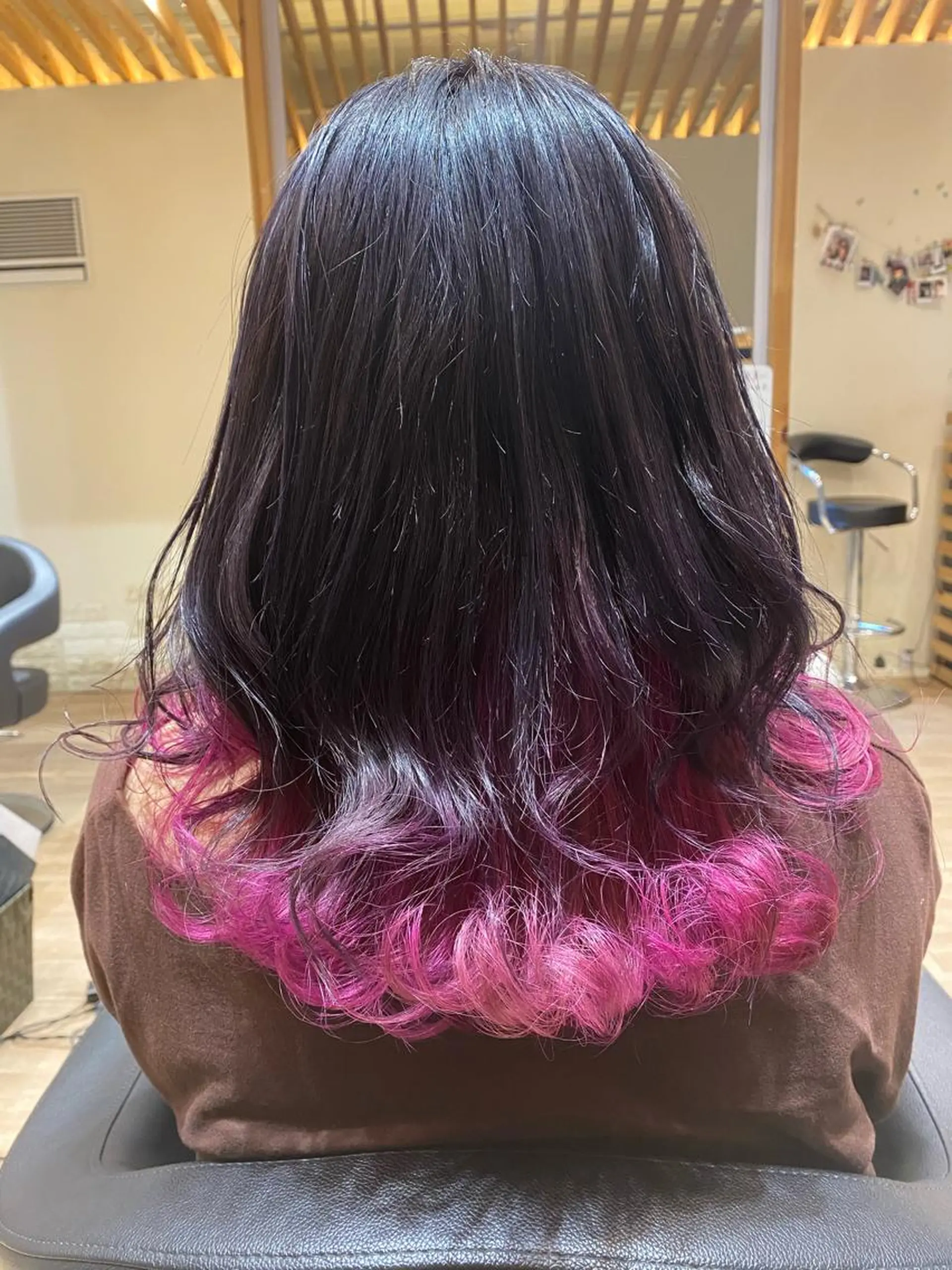 セミロング カラー 関口 友行のヘアスタイル