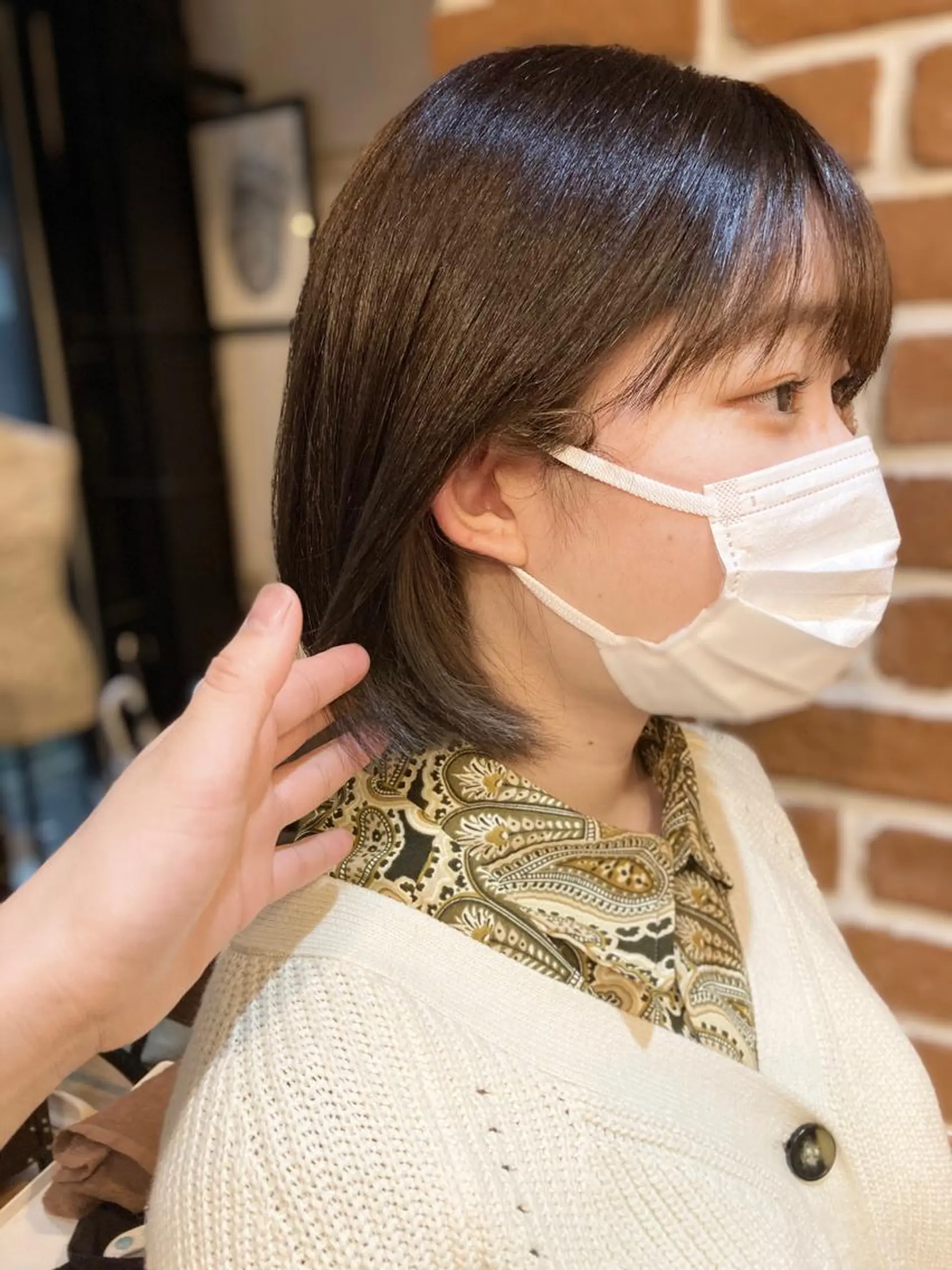 ショート カット ヘアカラー トリートメント ✨色持ちの良い艶 カラー✨蟹江真世のヘアスタイル