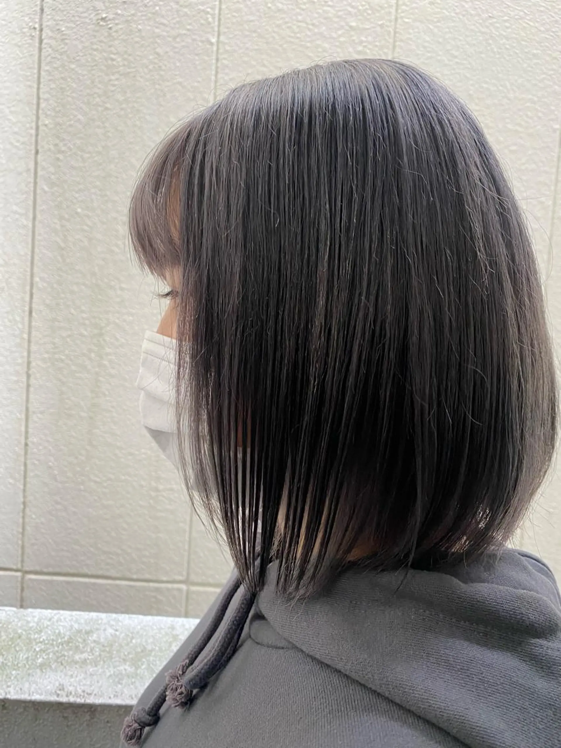 ショート カラー ラベンダーカラー ラベンダーグレー 遠藤沙也加 /レイヤーカットのヘアスタイル