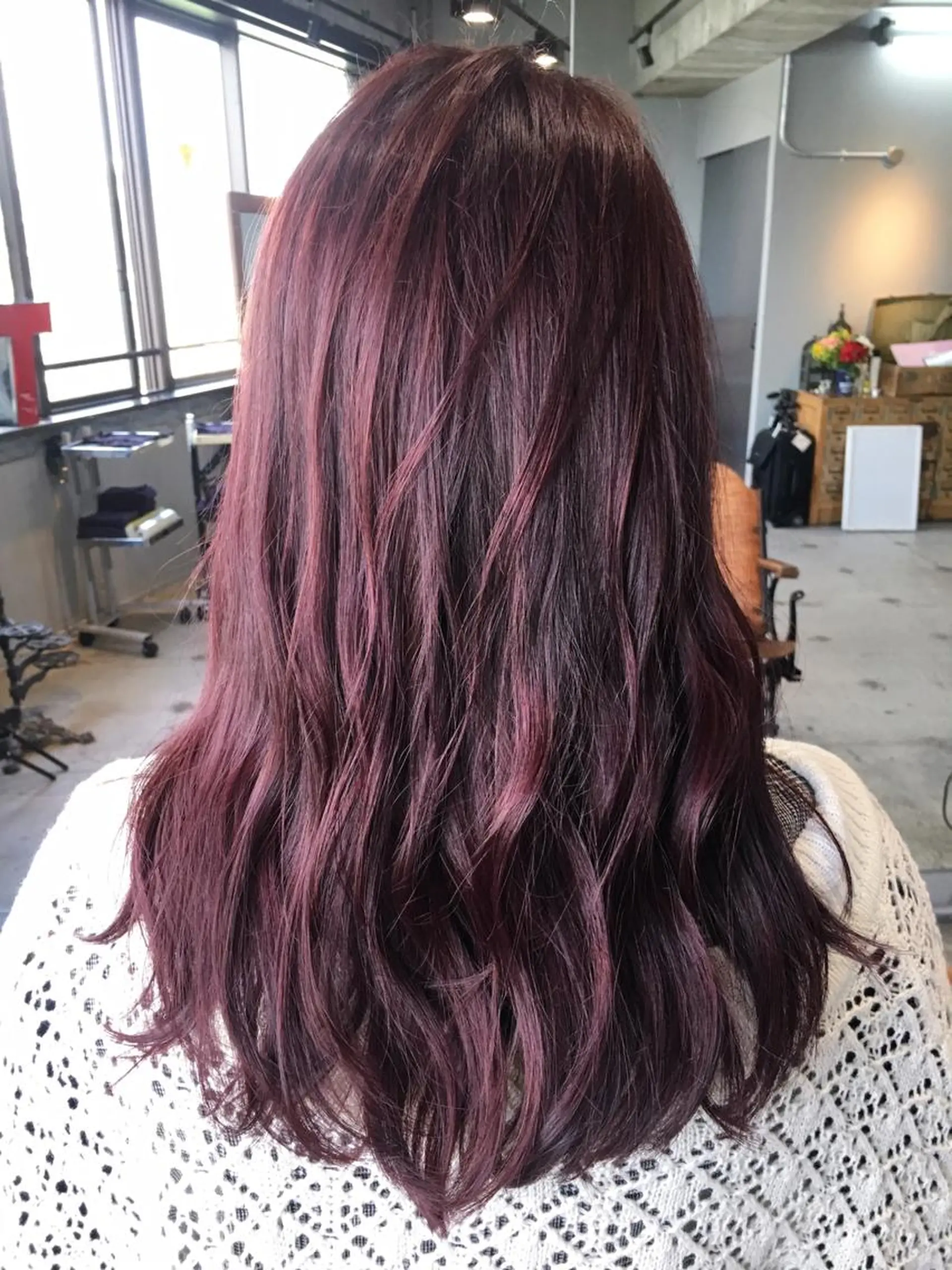 ロング カラー ラベンダーカラー ピンクカラー 代表 中島貴志のヘアスタイル