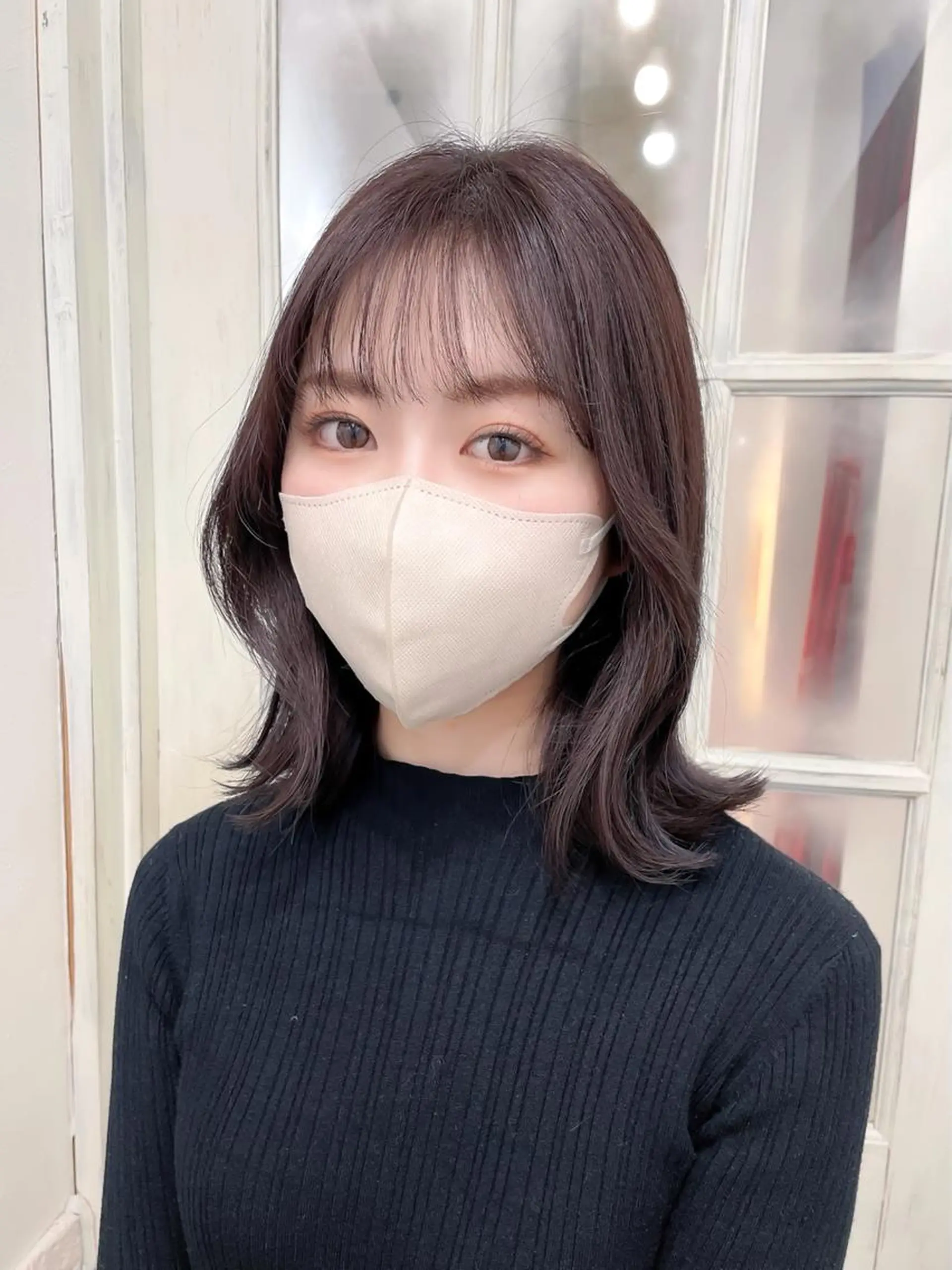 ショート 韓国風カラー くびれヘア 韓国風ヘア シースルーバング カット ヘアカラー トリートメント allure所属・表参道Allure 大塚ちはなのヘアスタイル