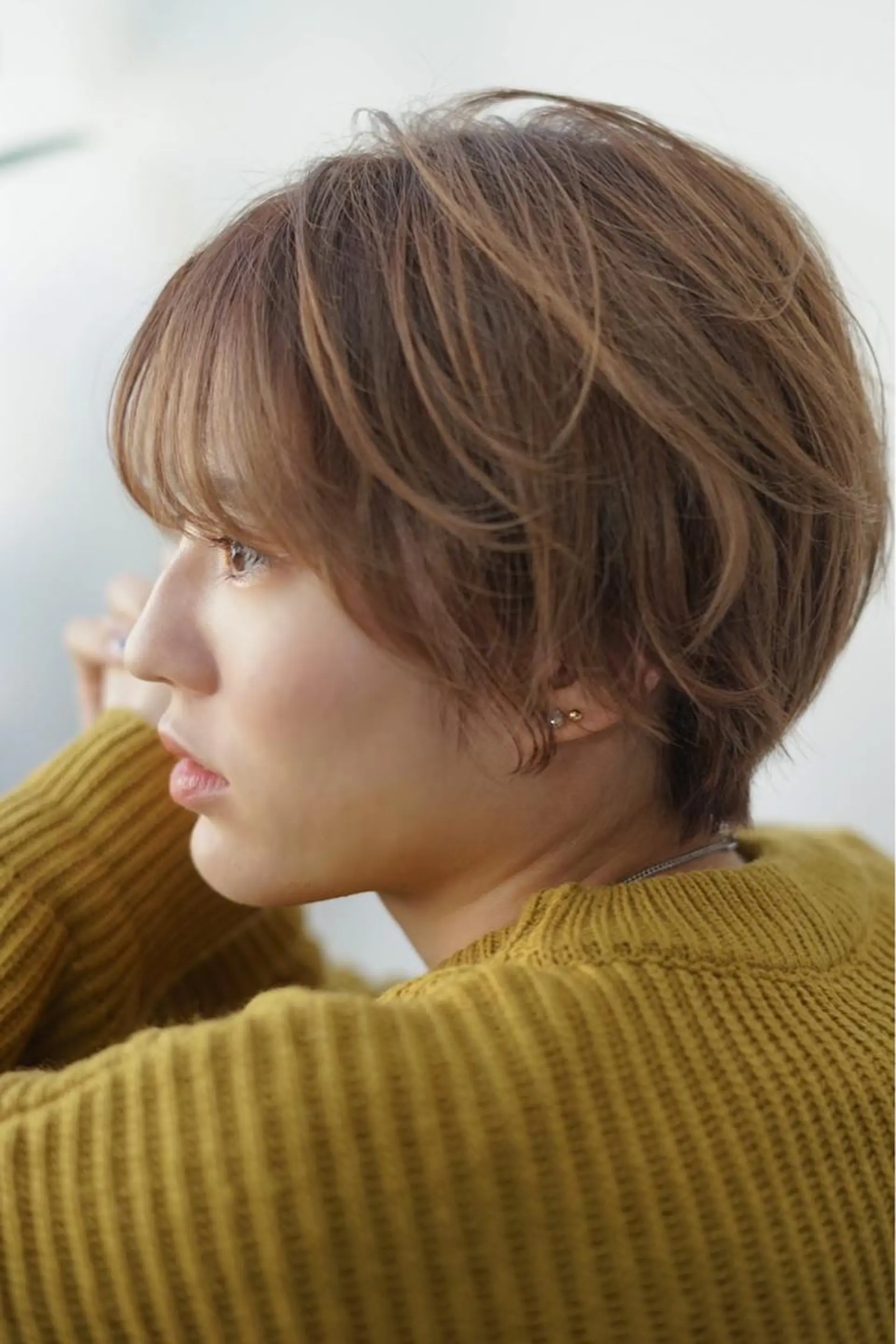 ショート 骨格/顔タイプ/ パーソナルカラー菅原のヘアスタイル