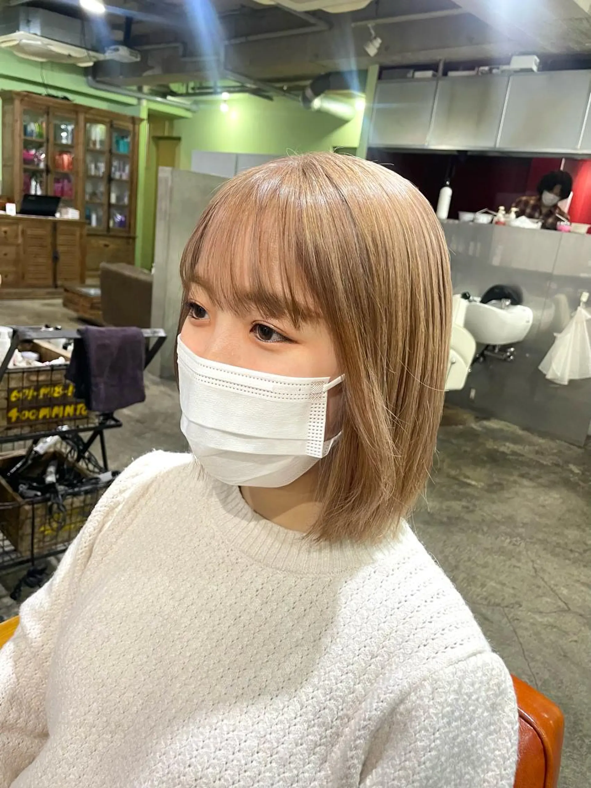 ショート カラー ブリーチ ボブヘアカット Rikapi❤️のヘアスタイル