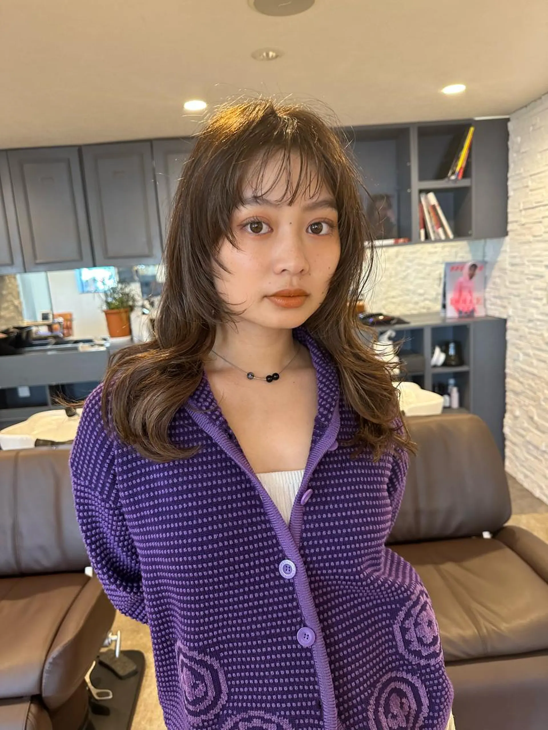 セミロング 古沢 新のヘアスタイル