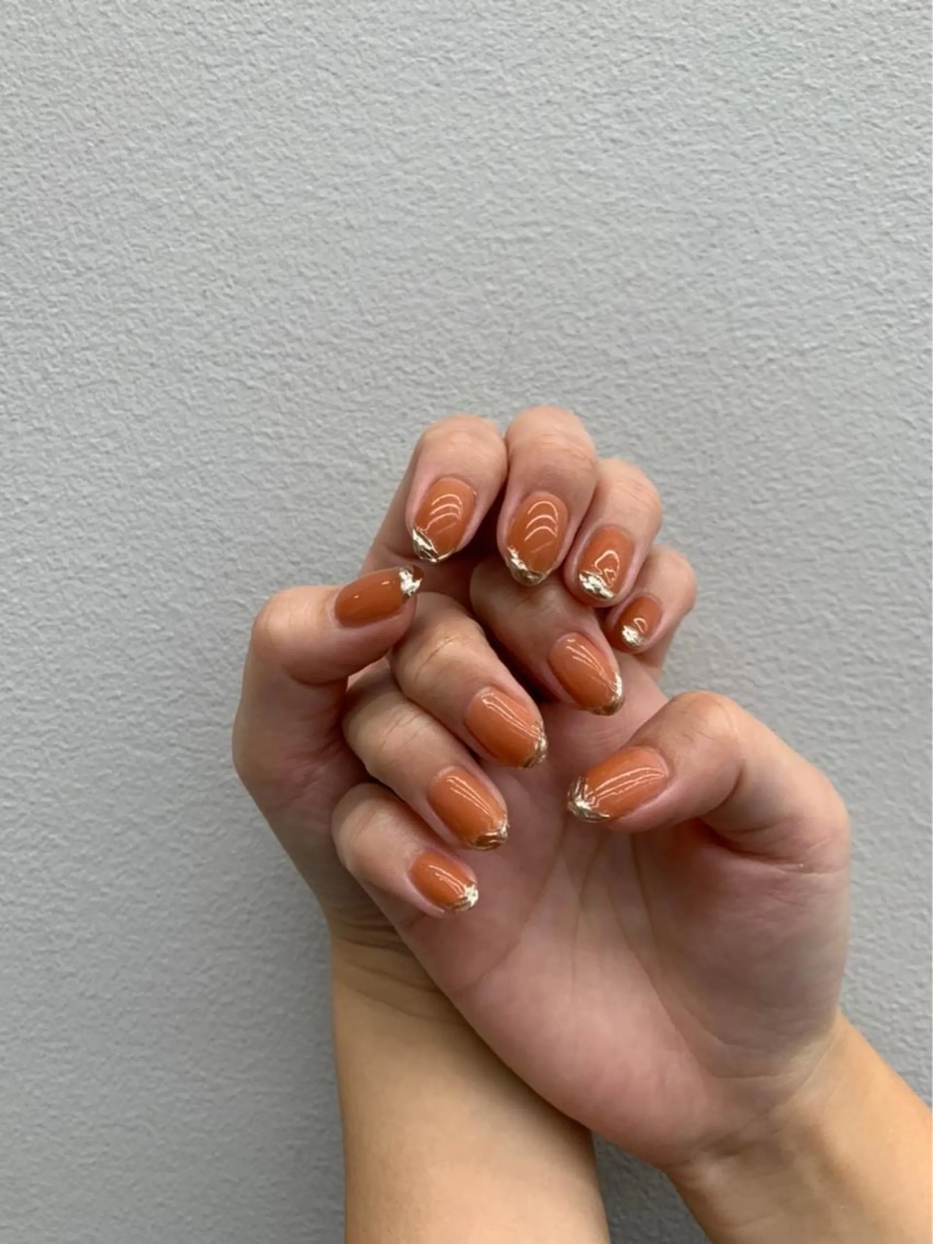 ネイル 小顔カット✨ 透明感カラーのヘアスタイル