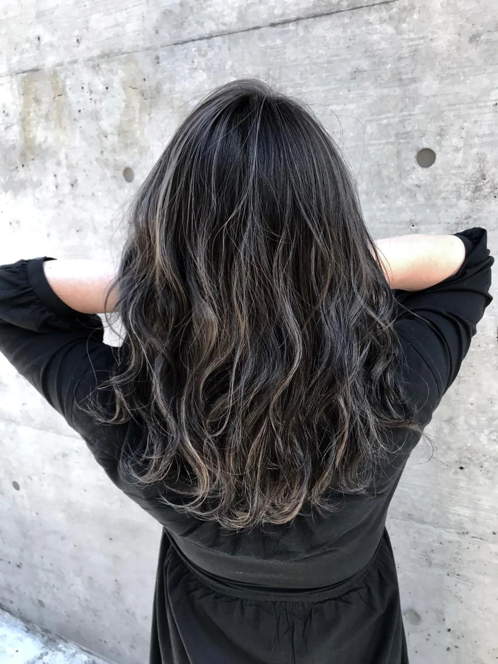 セミロング カラー ハイライトカラー ハイライト ていねい技術No.1 🌈諏訪 健太のヘアスタイル