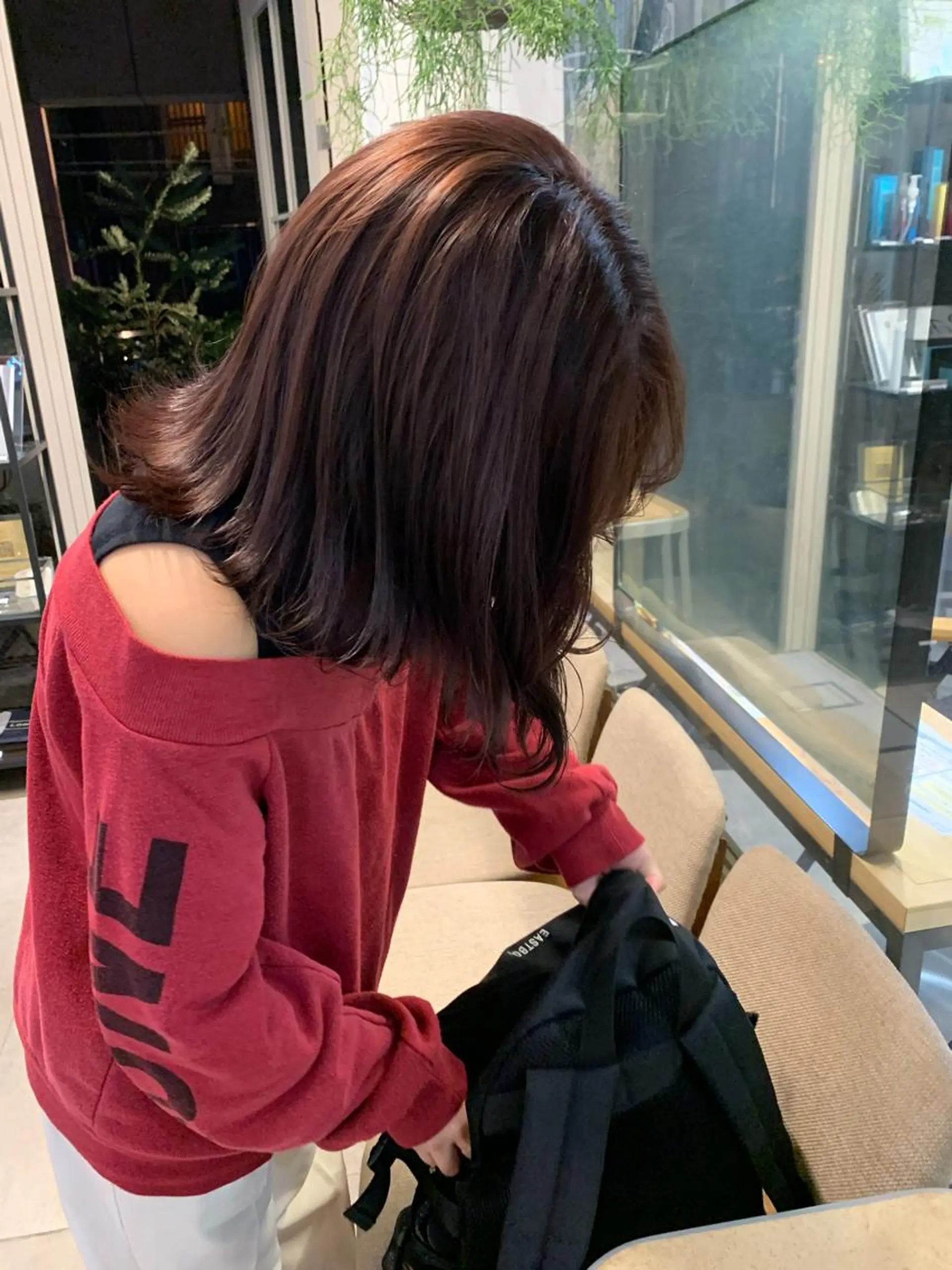 ミディアム カラー REINA☁️透明感 カラー/ぷつっと♡のヘアスタイル