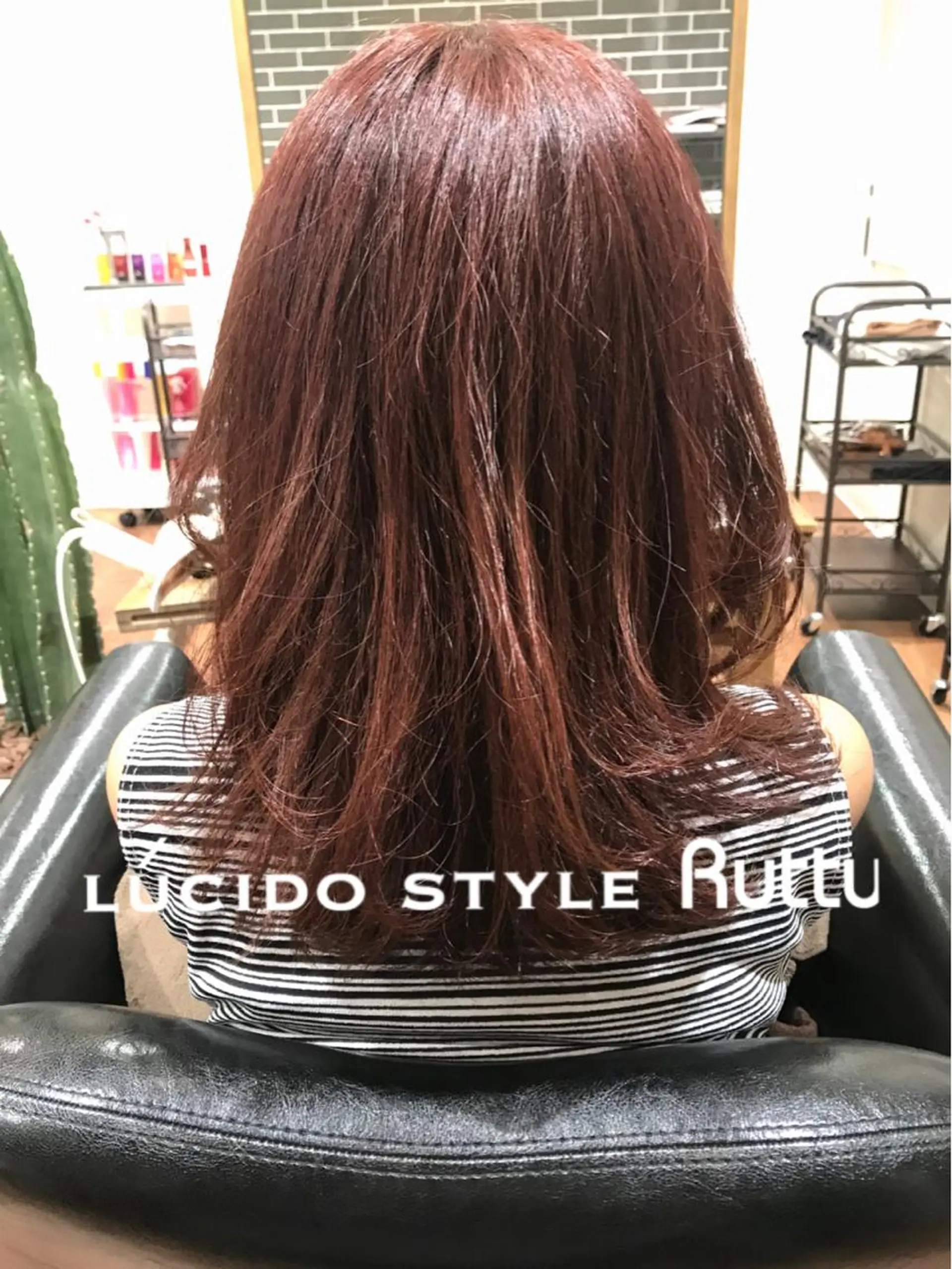 ロング カラー ピンクカラー カット ROSSO 川口店所属・アザマ　ヤスカツ _rosso 川口のヘアスタイル