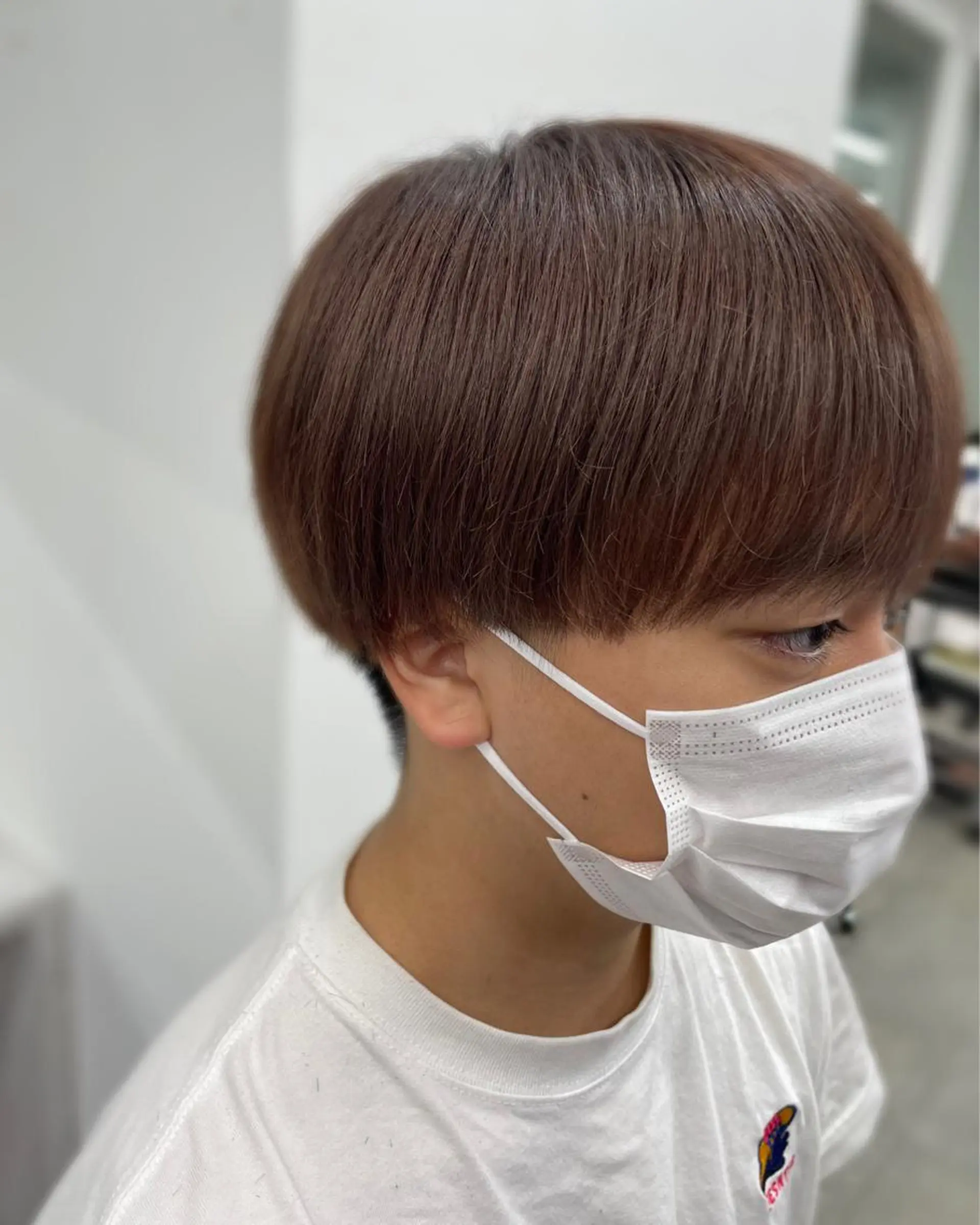 ショート カラー メンズ マッシュ ブラウンカラー ココアブラウン 🎀プルエクステ みまひかる🎀のヘアスタイル