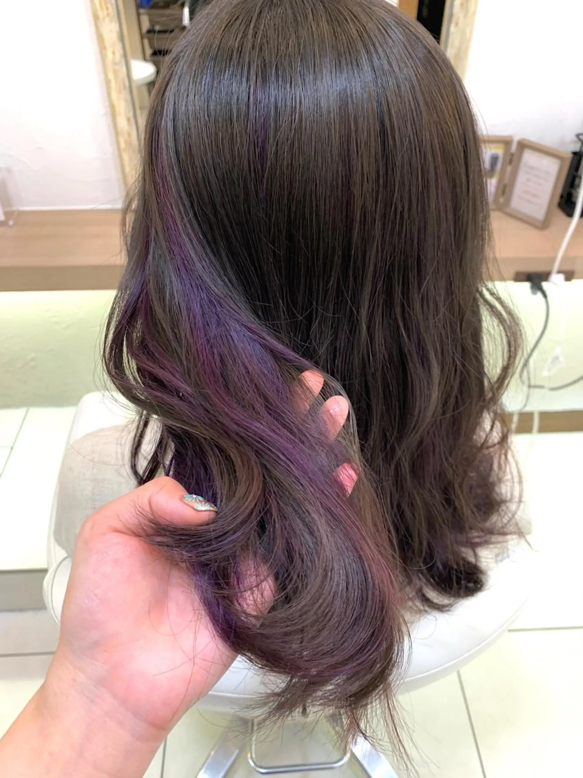 セミロング カラー ヘアカラー トリートメント 似合わせカラー/艶 髪質改善/ヨシザキのヘアスタイル
