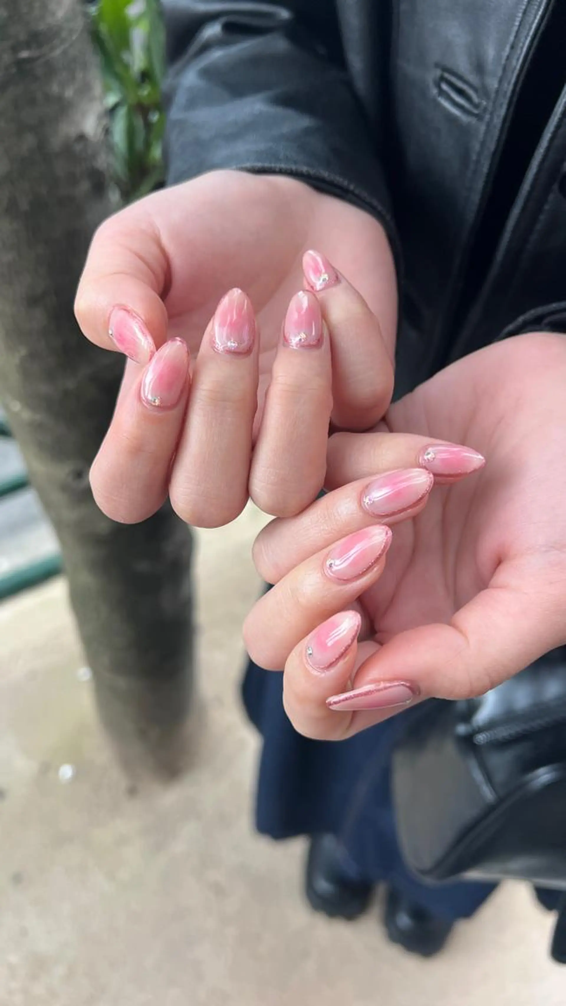 ネイル チークネイル ジェルネイル 韓国ネイル 持ち込み パラジェル LeaLea nails.のネイルデザイン