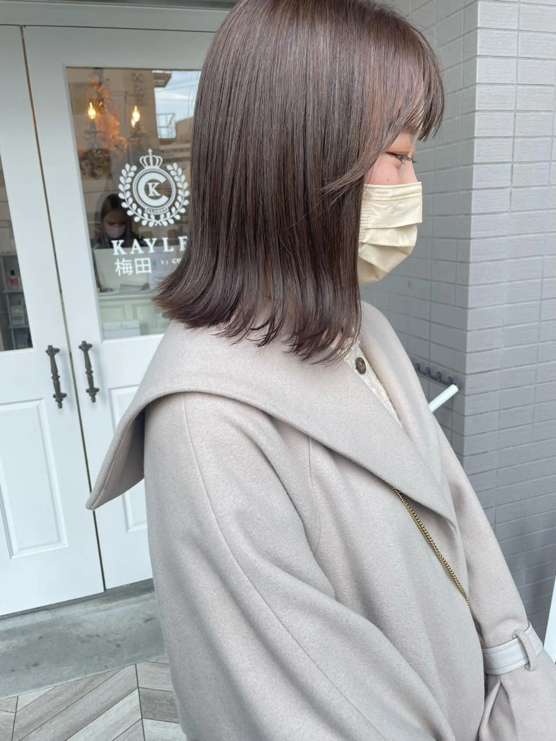 セミロング カラー otoha✳︎ くすみカラーのヘアスタイル