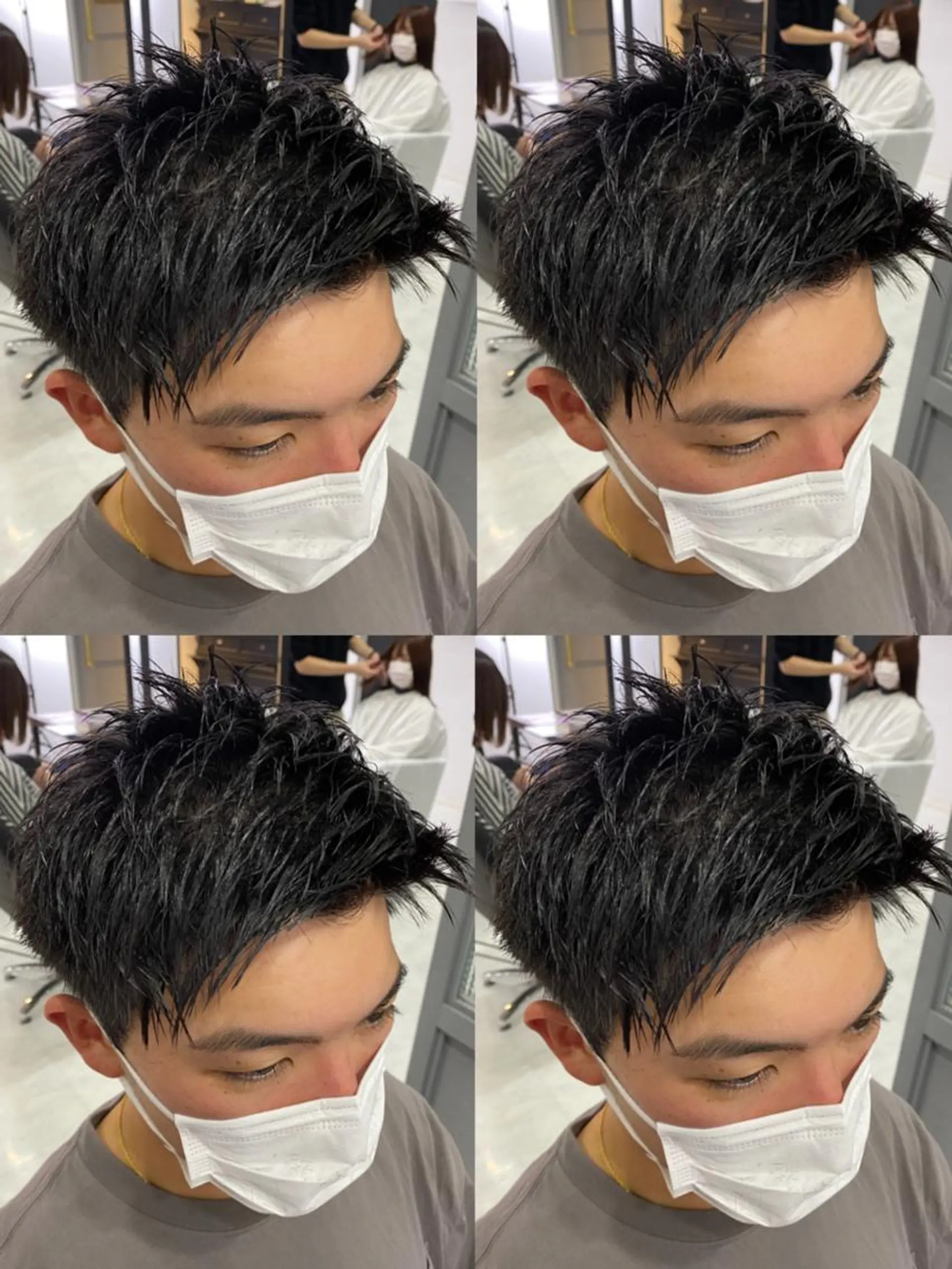 ショート カラー パーマ ヘアアレンジ メンズ 🔥メンズパーマ特 化🔥渡辺一翔🔥のヘアスタイル