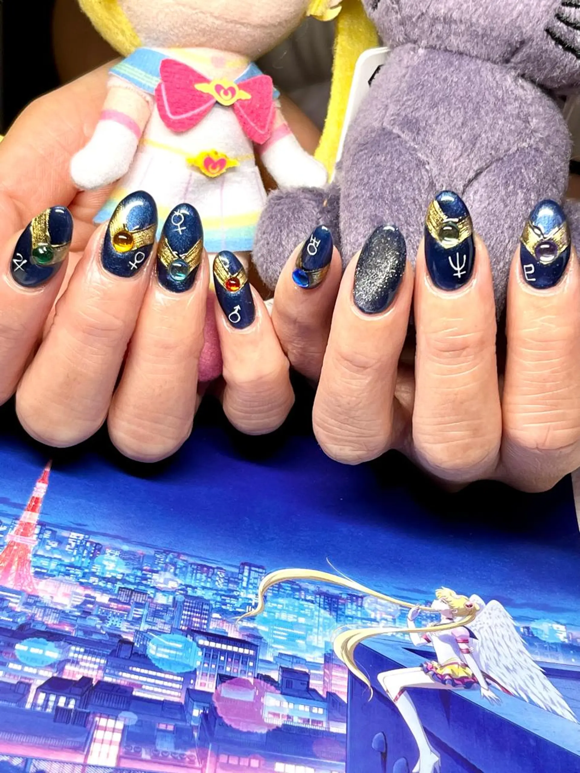 ロング ネイル ハンドネイル まり りぃ〜んのネイルデザイン