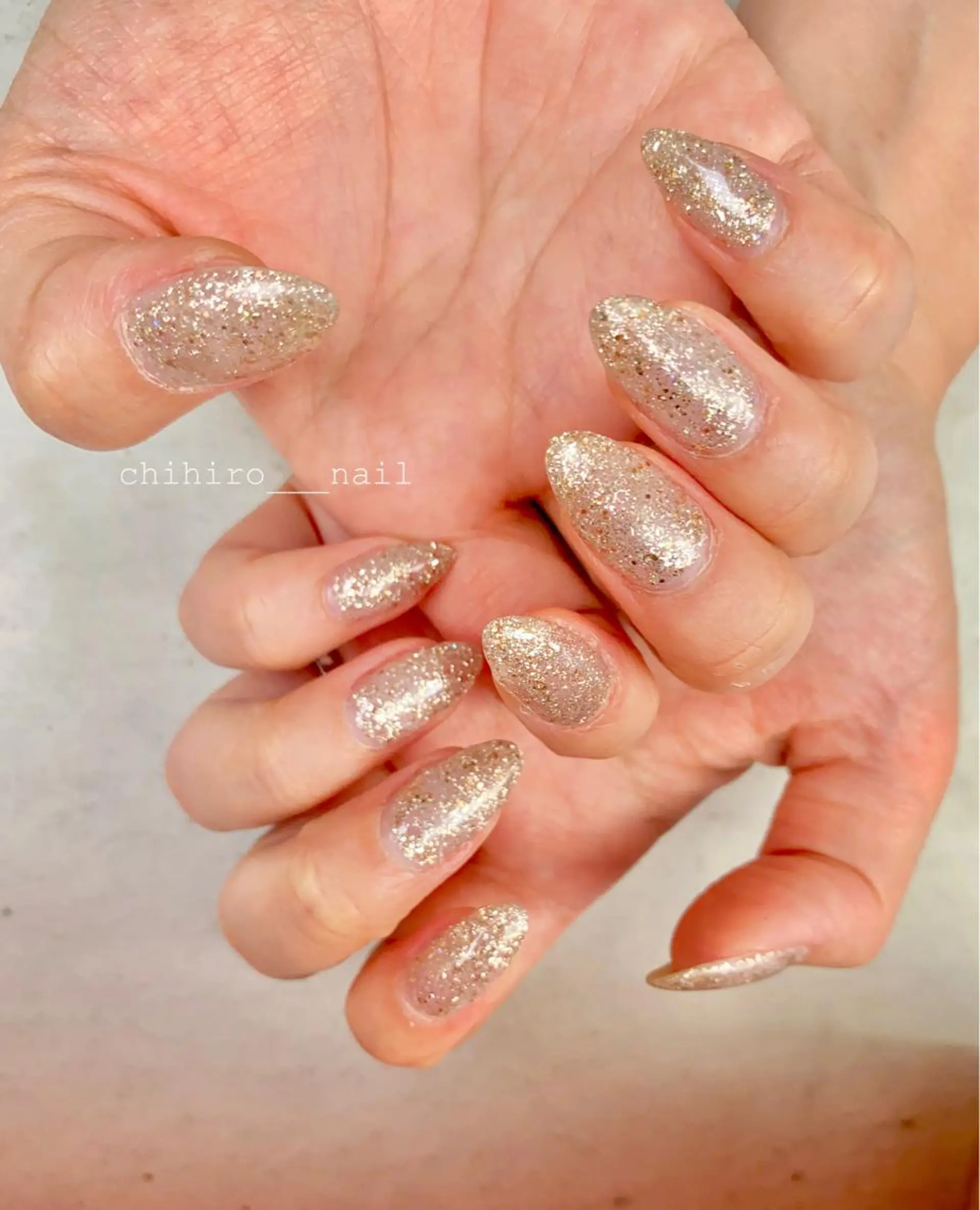 ミディアム カラー ネイル グラデーションカラー フラッシュネイル フレンチネイル ジェルネイル グラデーション ハンドネイル beauty salon ma'am所属・chihiro 小路ネイルのネイルデザイン