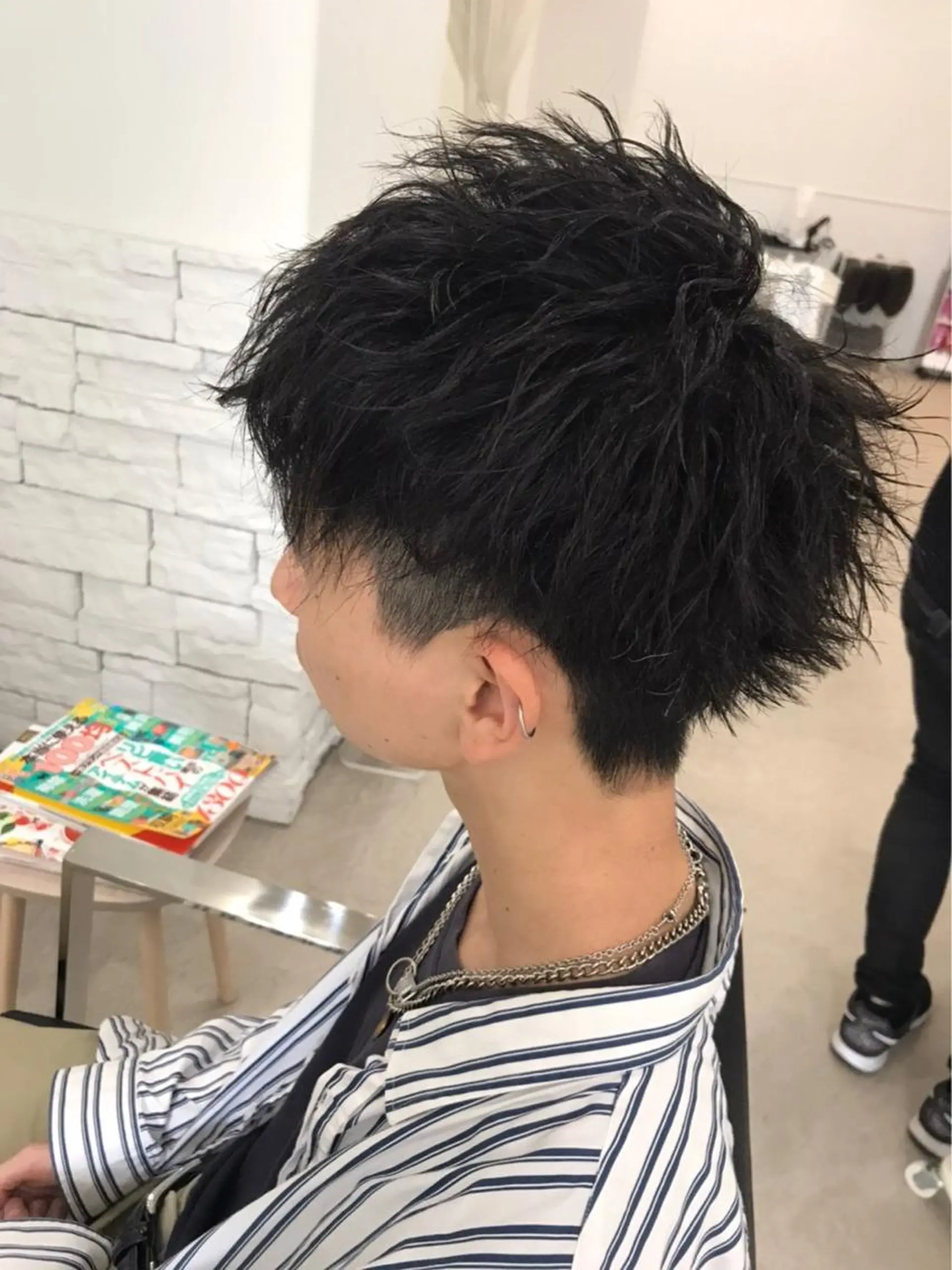 パーマ メンズ カット パーマ WHITE所属・WHITE 田中智之のヘアスタイル