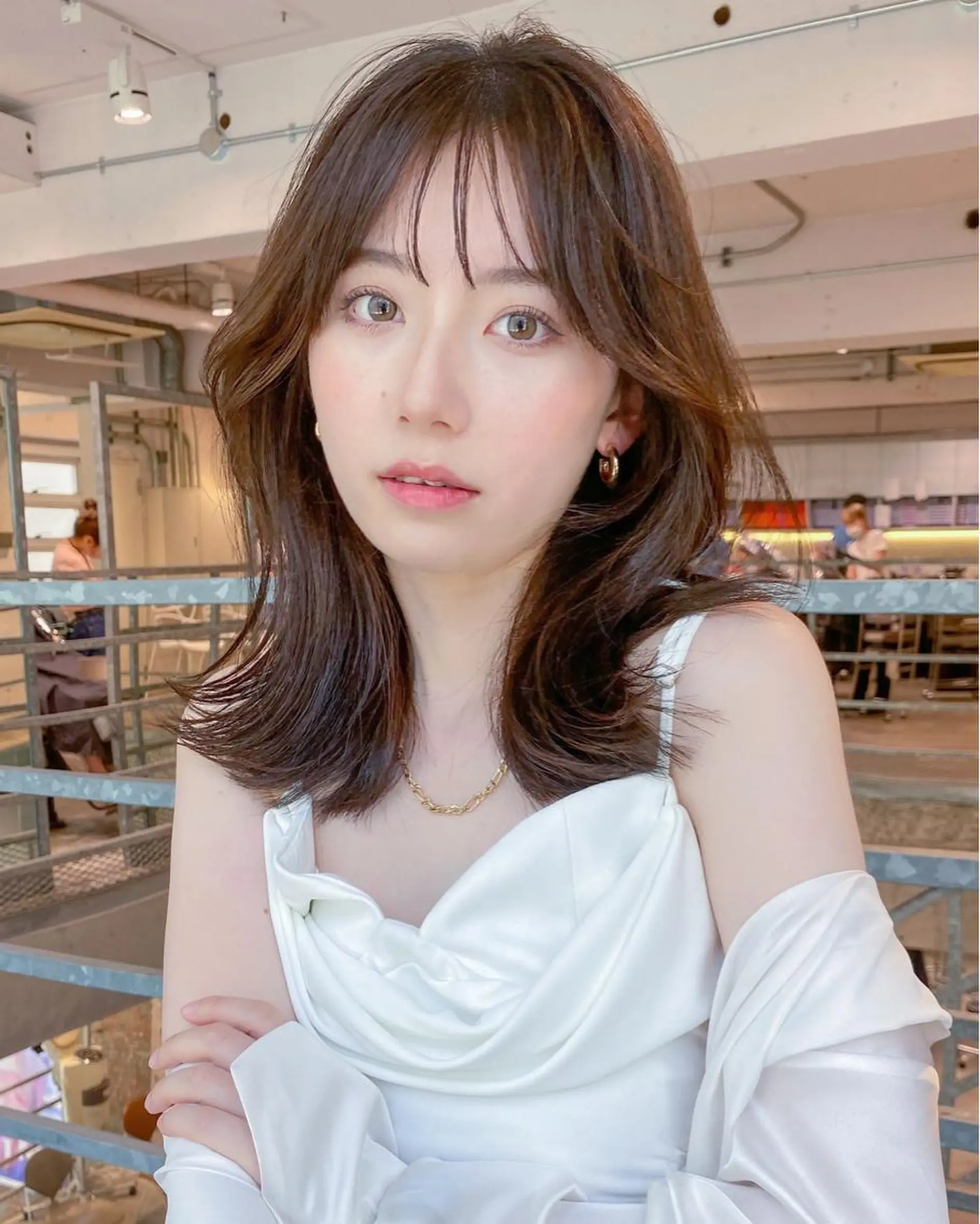 ミディアム くびれヘア くびれレイヤー レイヤーカット 韓国風レイヤーカット ryotaのヘアスタイル