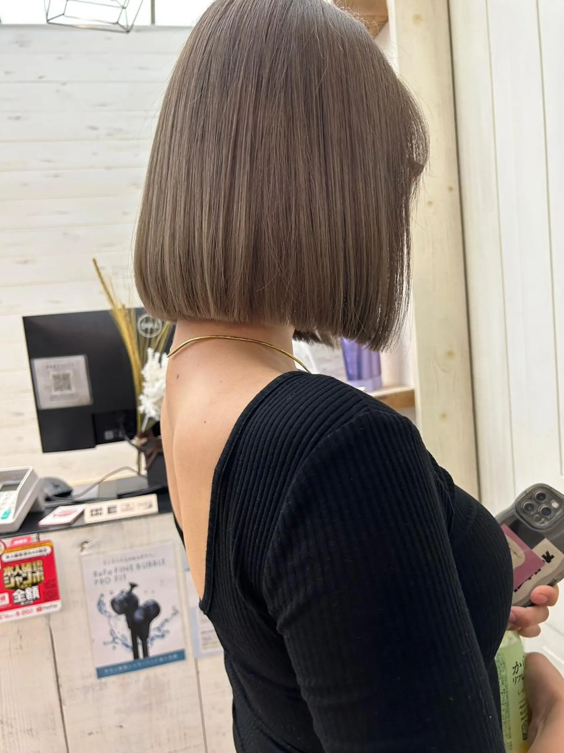 ミディアム カラー パーマ ヘアアレンジ ミディアムパーマ バレイヤージュ ブリーチ ケアブリーチ ダブルカラー 癒しの半個室サロン 🌿ROW町田のヘアスタイル
