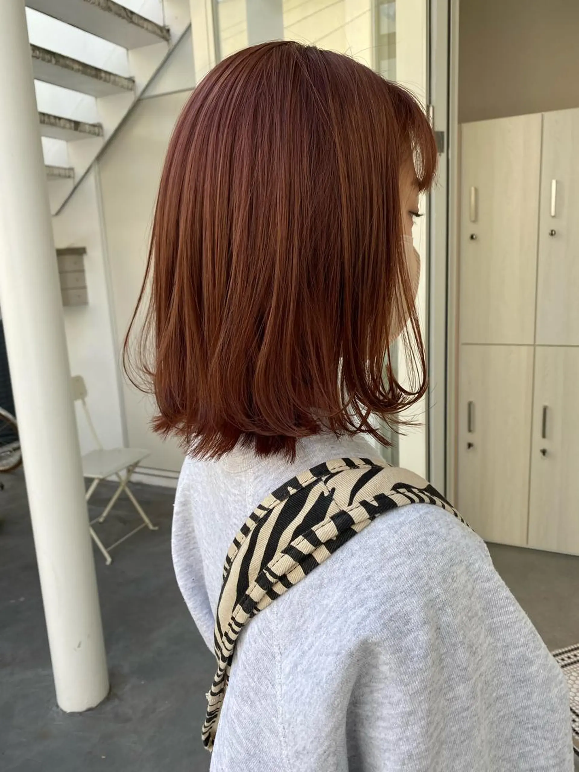 ミディアム カラー ブラウンカラー オレンジ オレンジブラウン ❄️中川 慎之介❄️のヘアスタイル